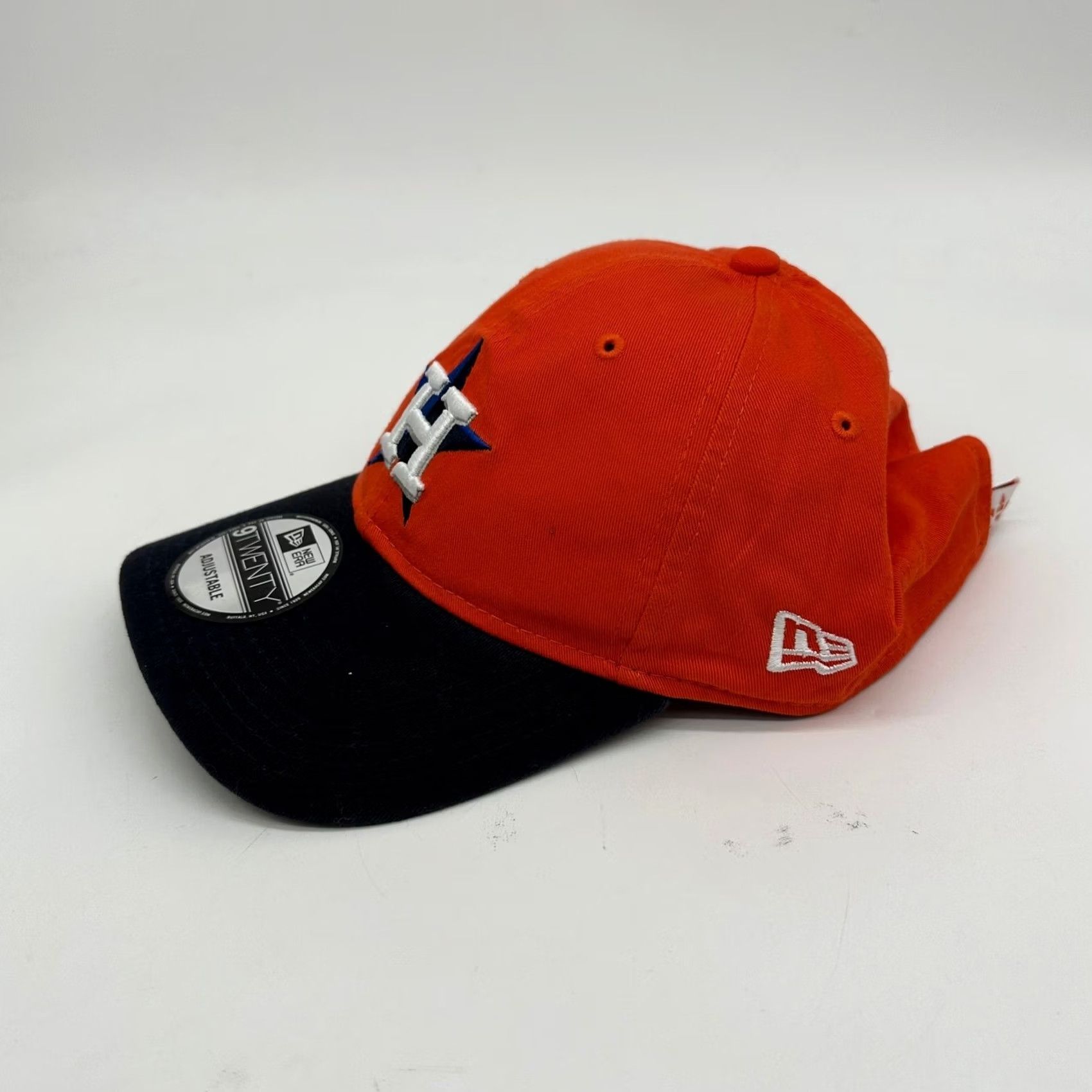 New Era Houston Astros Men Baseball Hats OSFA Orange Adjustable Strapback New Era NEW Size ONE SIZE - 2 Thumbnail
