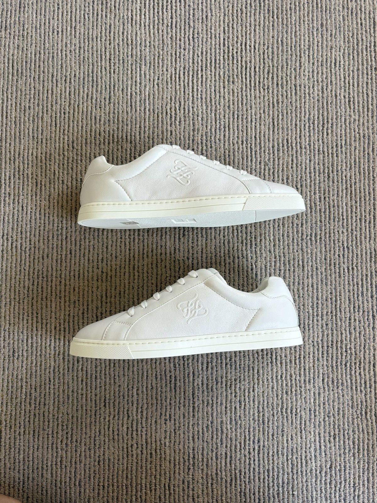 Fendi FF Fendigraphy White Leather Sneakers Size US 7 / EU 40 - 2 Thumbnail
