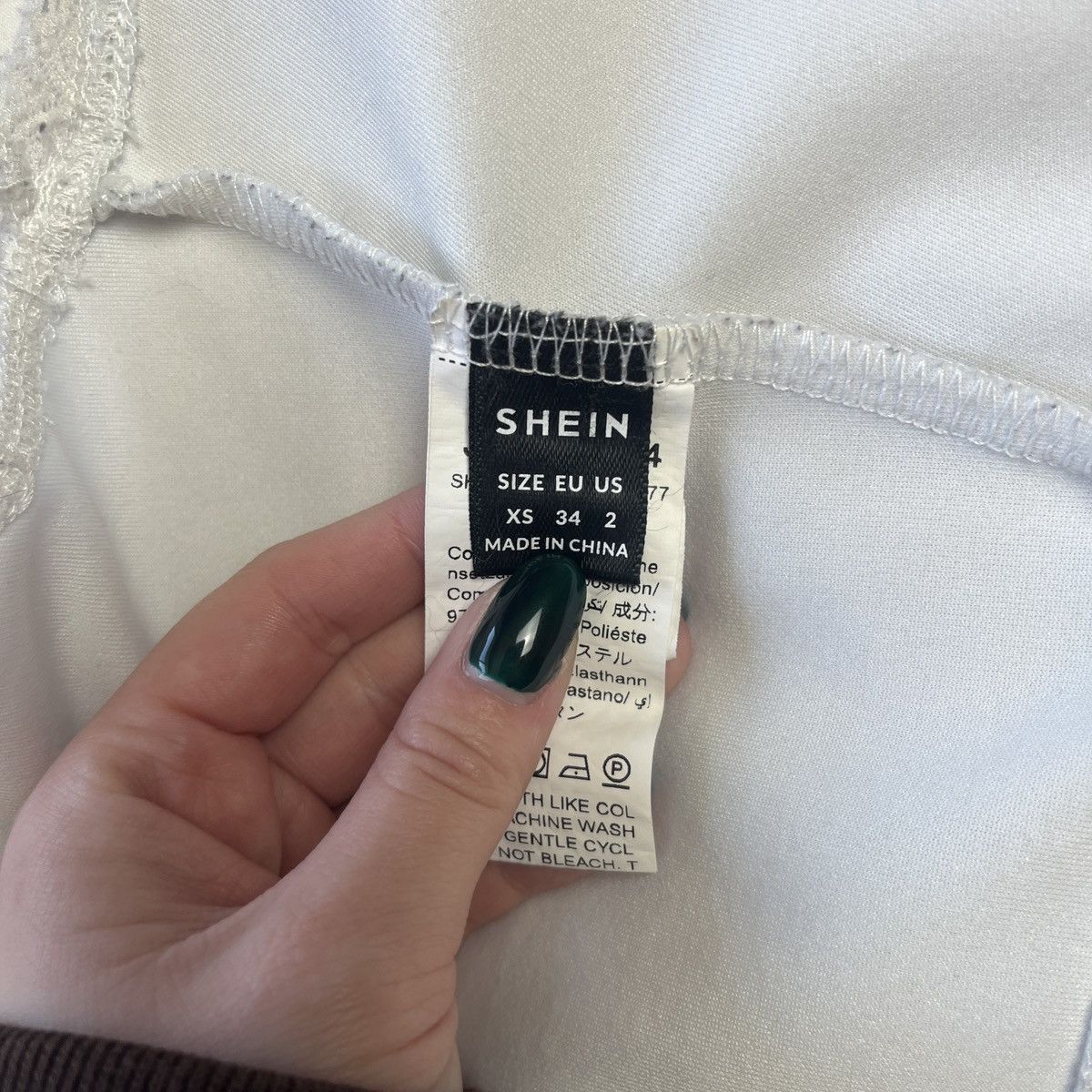 Shein SHEIN white floral corset top (missing corset ties) Size XS / US 0-2 / IT 36-38 - 3 Thumbnail