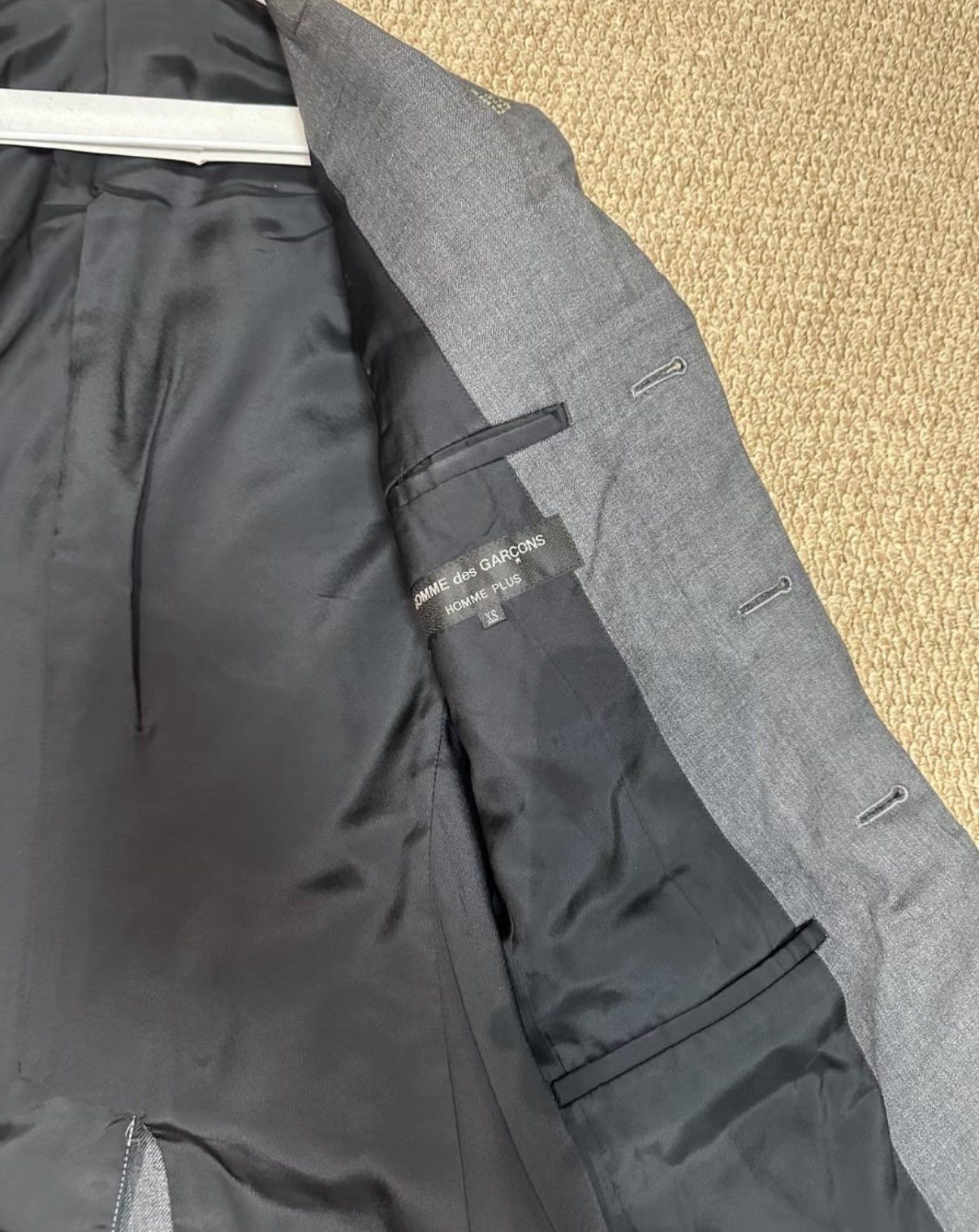 Comme des Garcons Comme des Garçons Grey Paneled Blazer K23 Size US XS / EU 42 / 0 - 7 Thumbnail