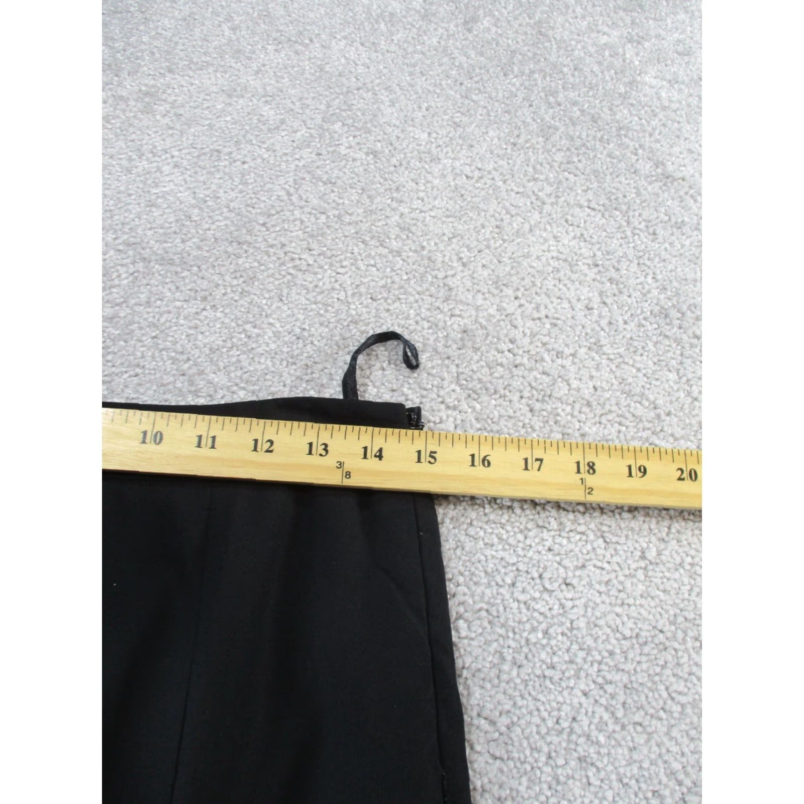 Vintage Lafayette 148 New York Skirt Womens 4 Black Wool Straight Knee Length Zipper Pencil Workwear & Casual Size 27" / US 4 / IT 40 - 6 Thumbnail