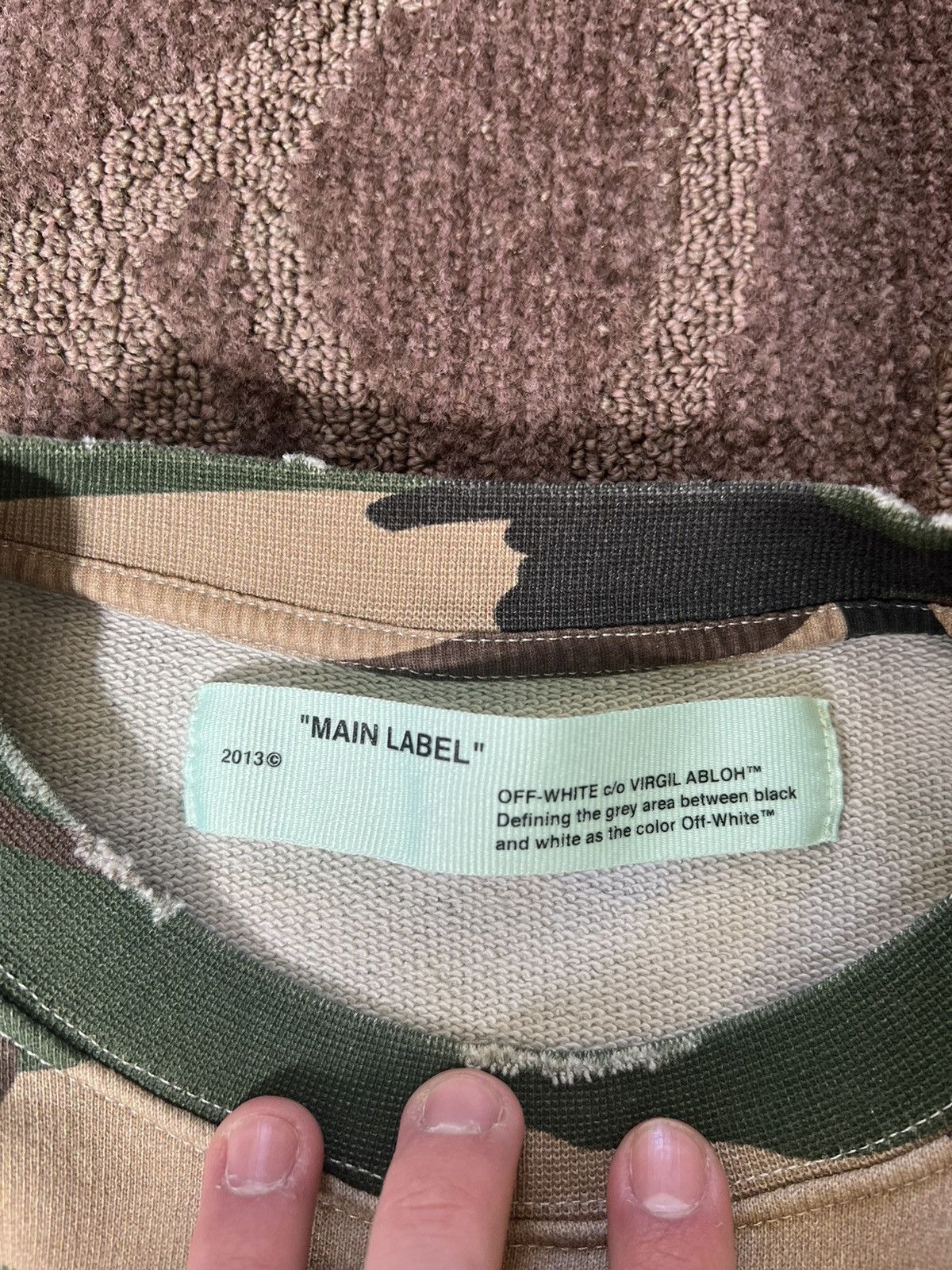 Off-White Off-White 18Aw Sweatshirt Camouflage Distressed Size US S / EU 44-46 / 1 - 10 Thumbnail