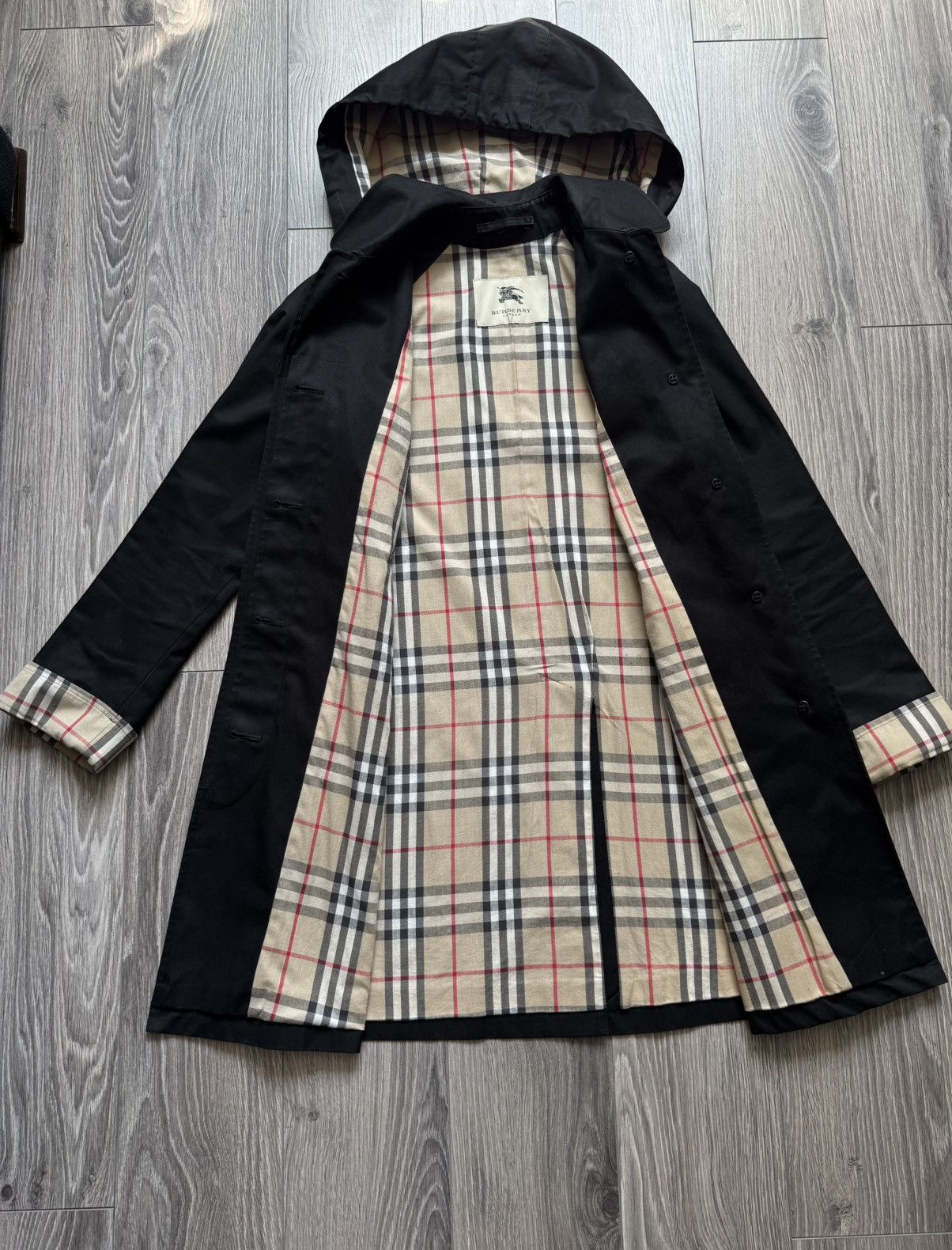 Burberry Burberry Carmen Knee-Length Checkered Coat Size XS / US 0-2 / IT 36-38 - 8 Thumbnail