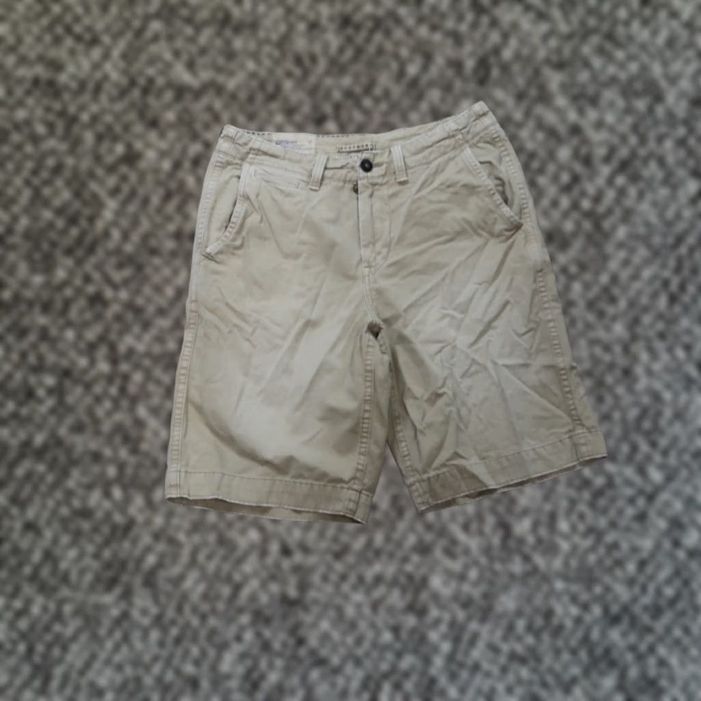 American Eagle Outfitters American Eagle Outfitters Chino Shorts Men 32 Flat Front Beige 5-Pocket Classic Casual Summer Size US 32 / EU 48 - 1 Thumbnail