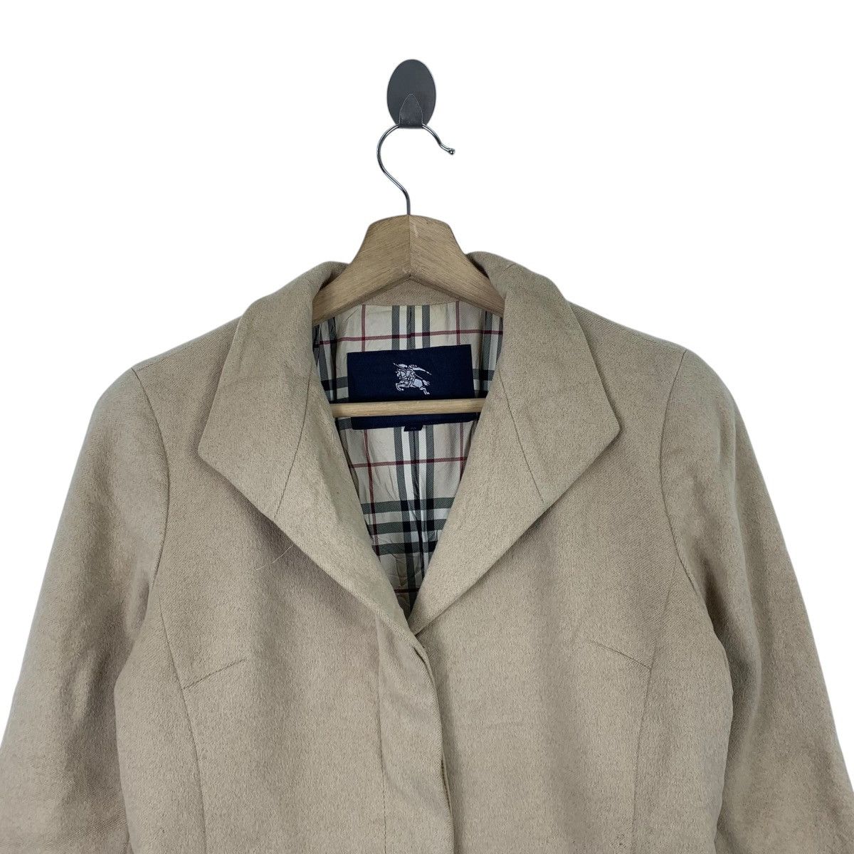 Burberry BURBERRY London Nova Check Designer Wool Blazer Coat Jacket Size S / US 4 / IT 40 - 5 Thumbnail