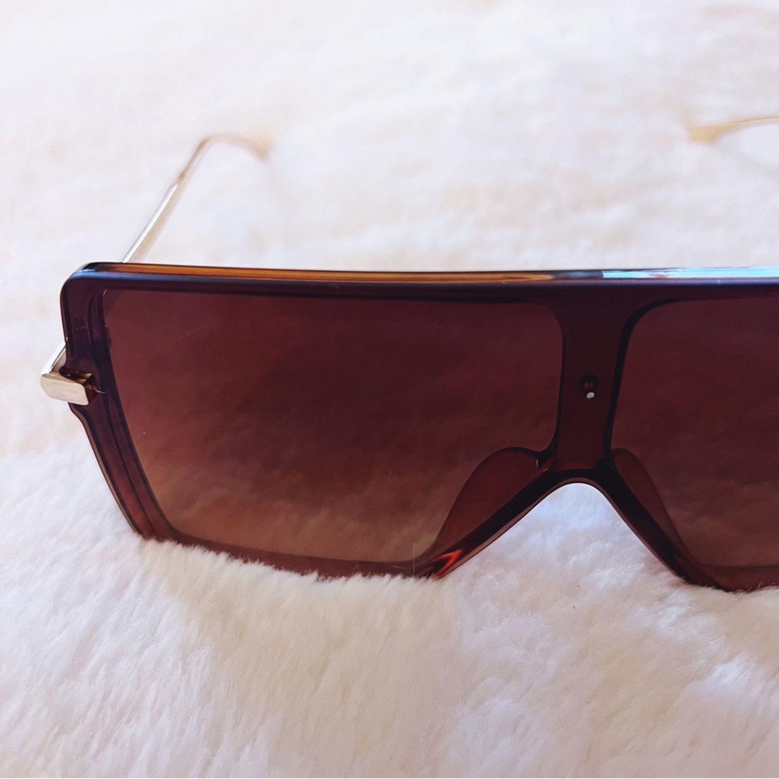 Other Ariel Brown Rectangle Full Frame Sunglasses Size ONE SIZE - 5 Thumbnail