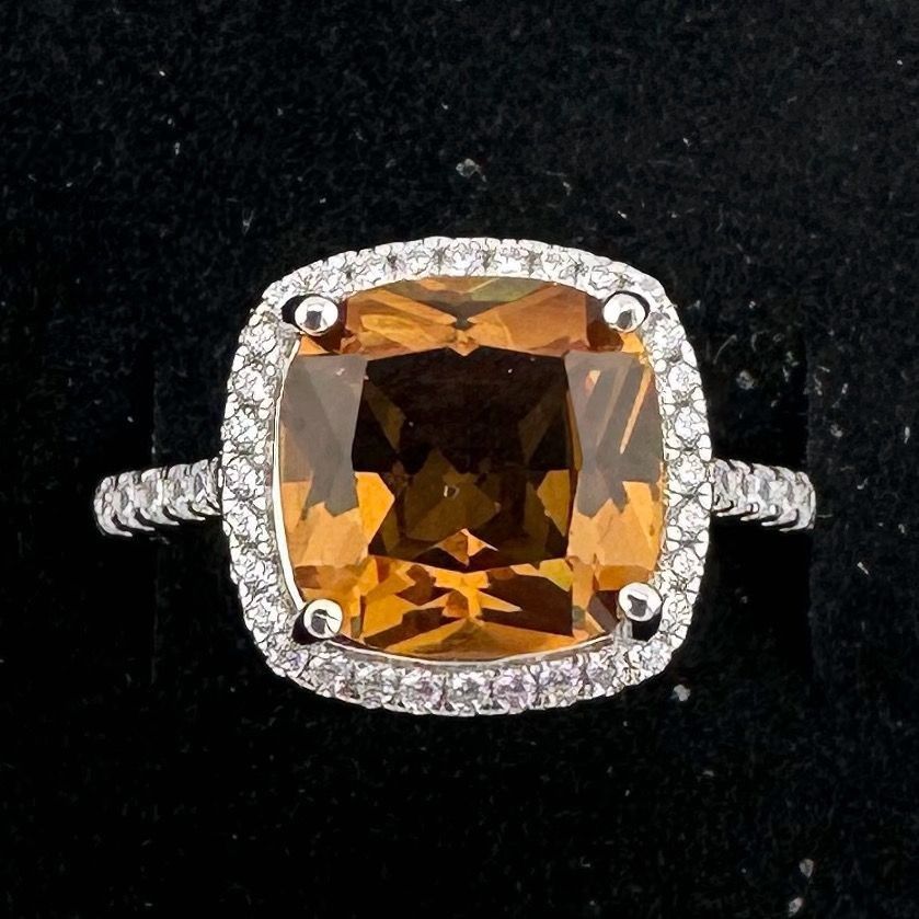 Other Beautiful 4.11 Ct Cushion cut Lab Grown Zulanite Ring Size ONE SIZE - 6 Thumbnail