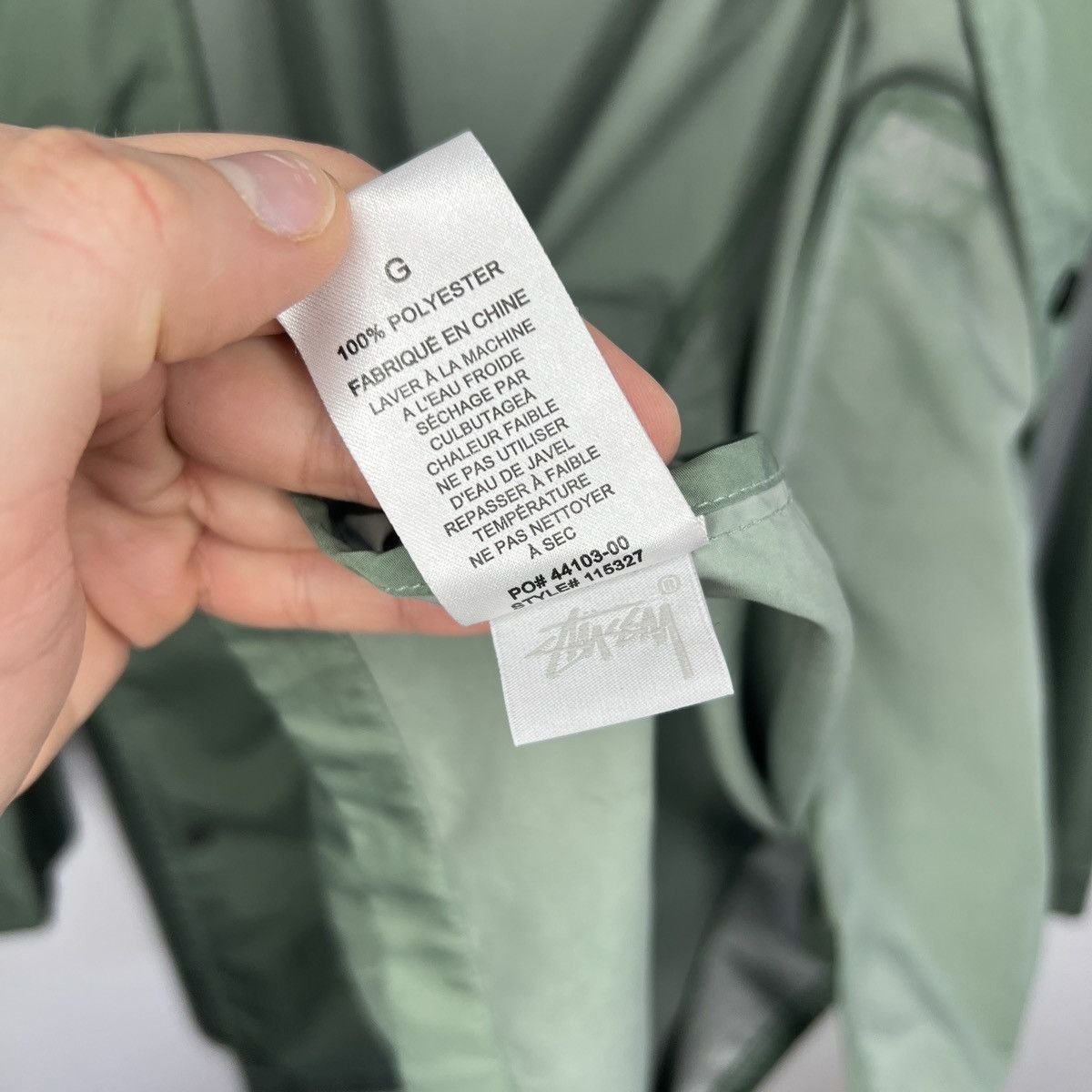 Stussy × Vintage Spellout Long Hooded Coach Jacket Laguna Beach Rain Coat Size US L / EU 52-54 / 3 - 13 Thumbnail