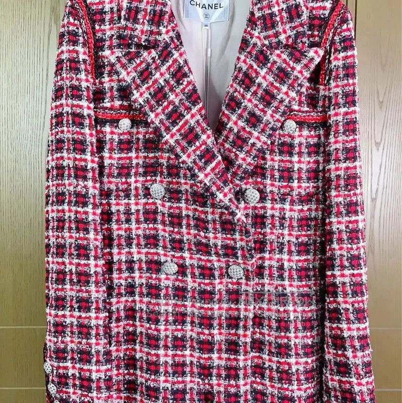 Chanel Colorblock Wool Blend Jacket .