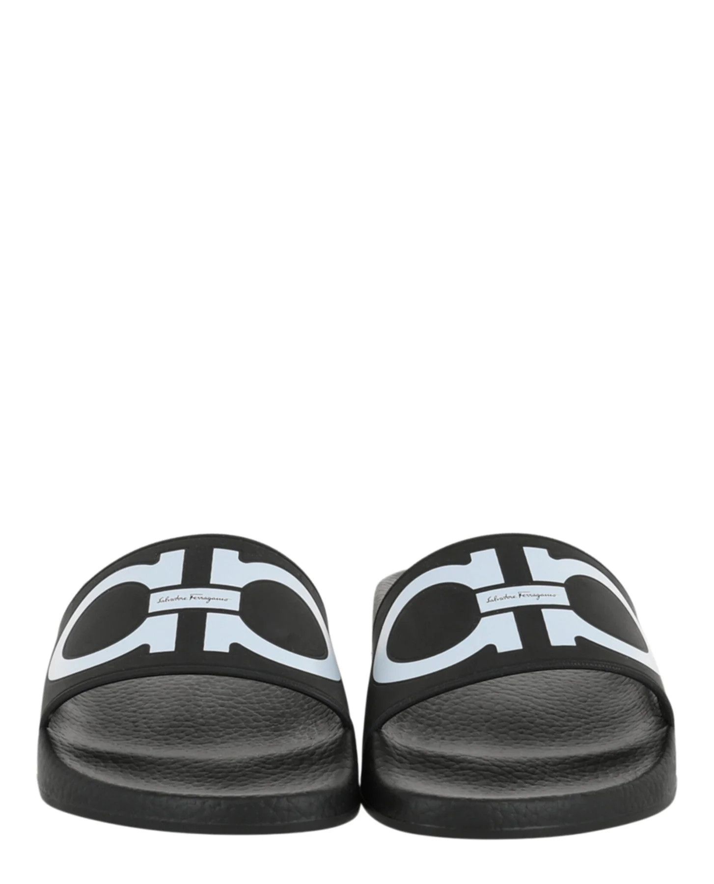 Salvatore Ferragamo o1y0426 Slippers in Black/White Size US 5 / IT 35 - 4 Thumbnail