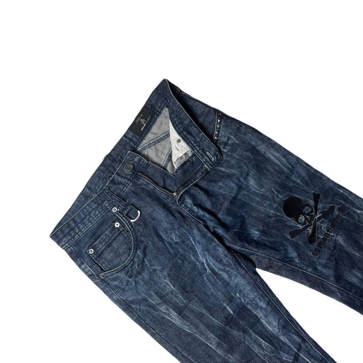 Japanese Brand Roen X Semanticdesign Skull Denim Pants Size US 30 / EU 46 - 5 Thumbnail
