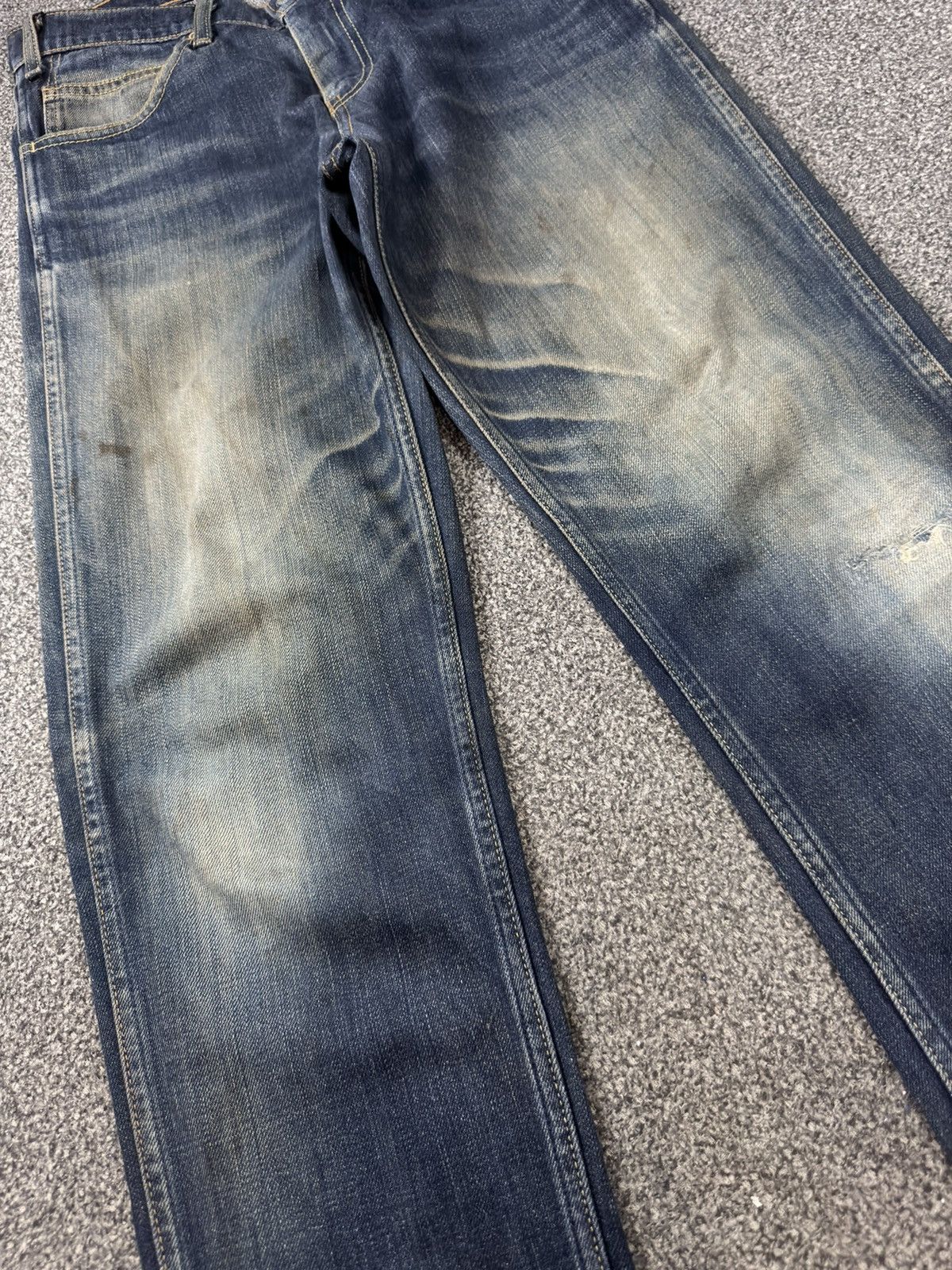 Levi's Vintage Denim Levis 606 Tappered Heavy Faded Distressed Wash Size US 32 / EU 48 - 5 Thumbnail