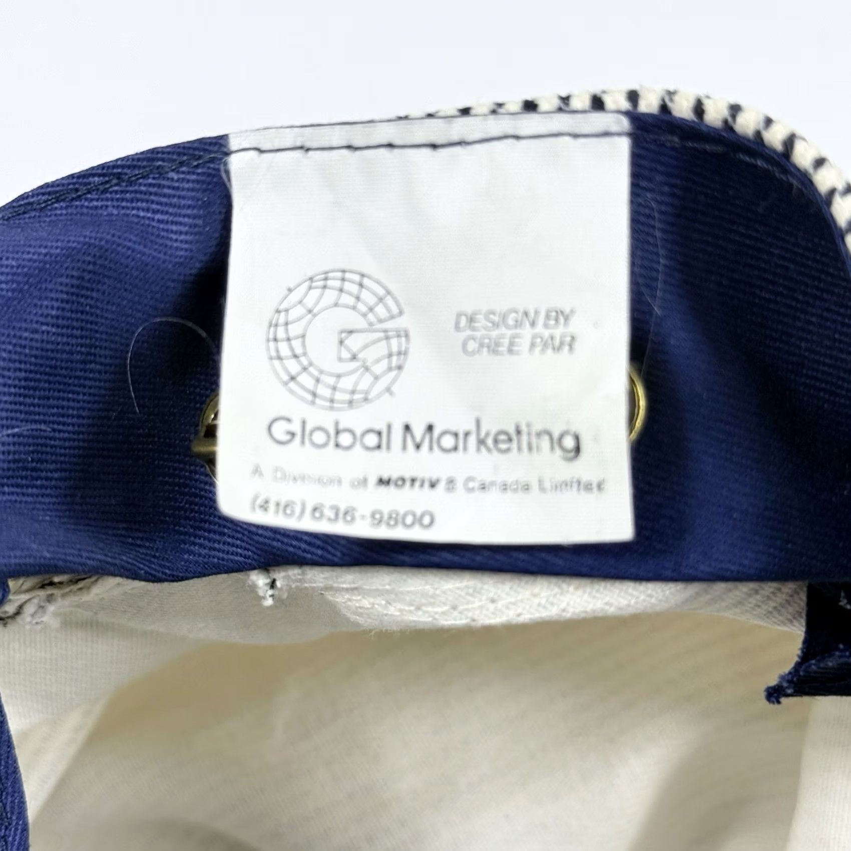 Vintage VINTAGE Rocky Mountaineer Canada Train Conductor Engineer Hat Blue Striped Adjustable Twill Denim Baseball Cap Men Ajm International Globe Size ONE SIZE - 8 Thumbnail