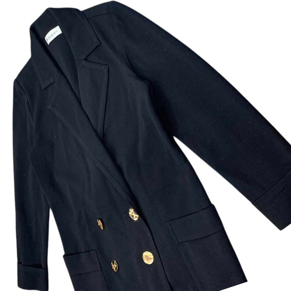 Yves Saint Laurent VINTAGE YVES SAINT LAURENT GOLD BUTTON COAT WOMEN Size M / US 6-8 / IT 42-44 - 2 Thumbnail