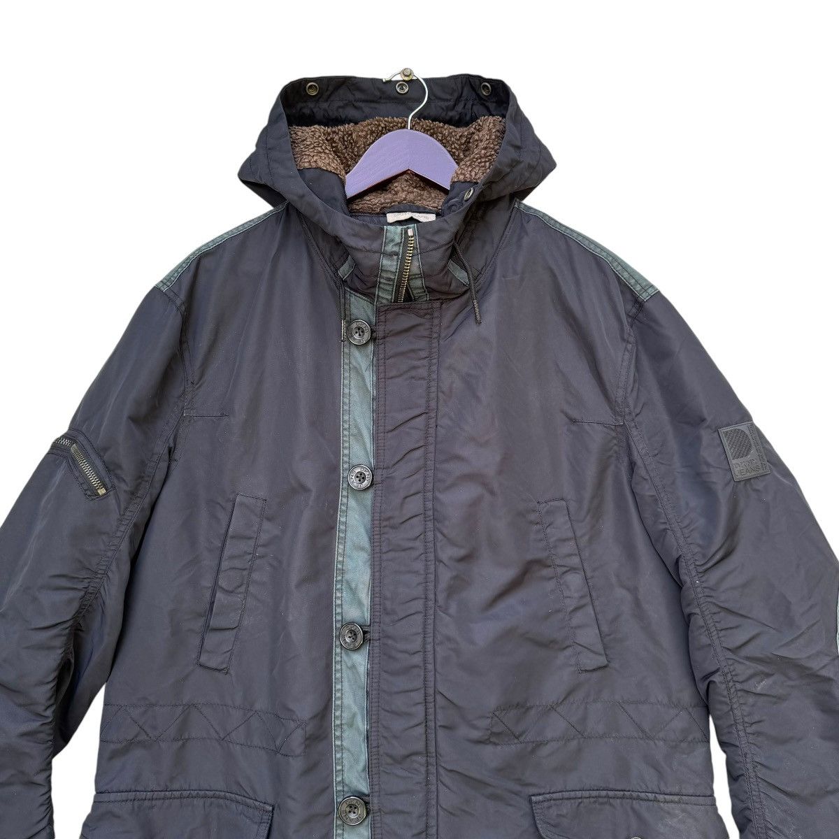 DKNY × Vintage DKNY Jeans Fishtale Parka Army Size US L / EU 52-54 / 3 - 6 Thumbnail