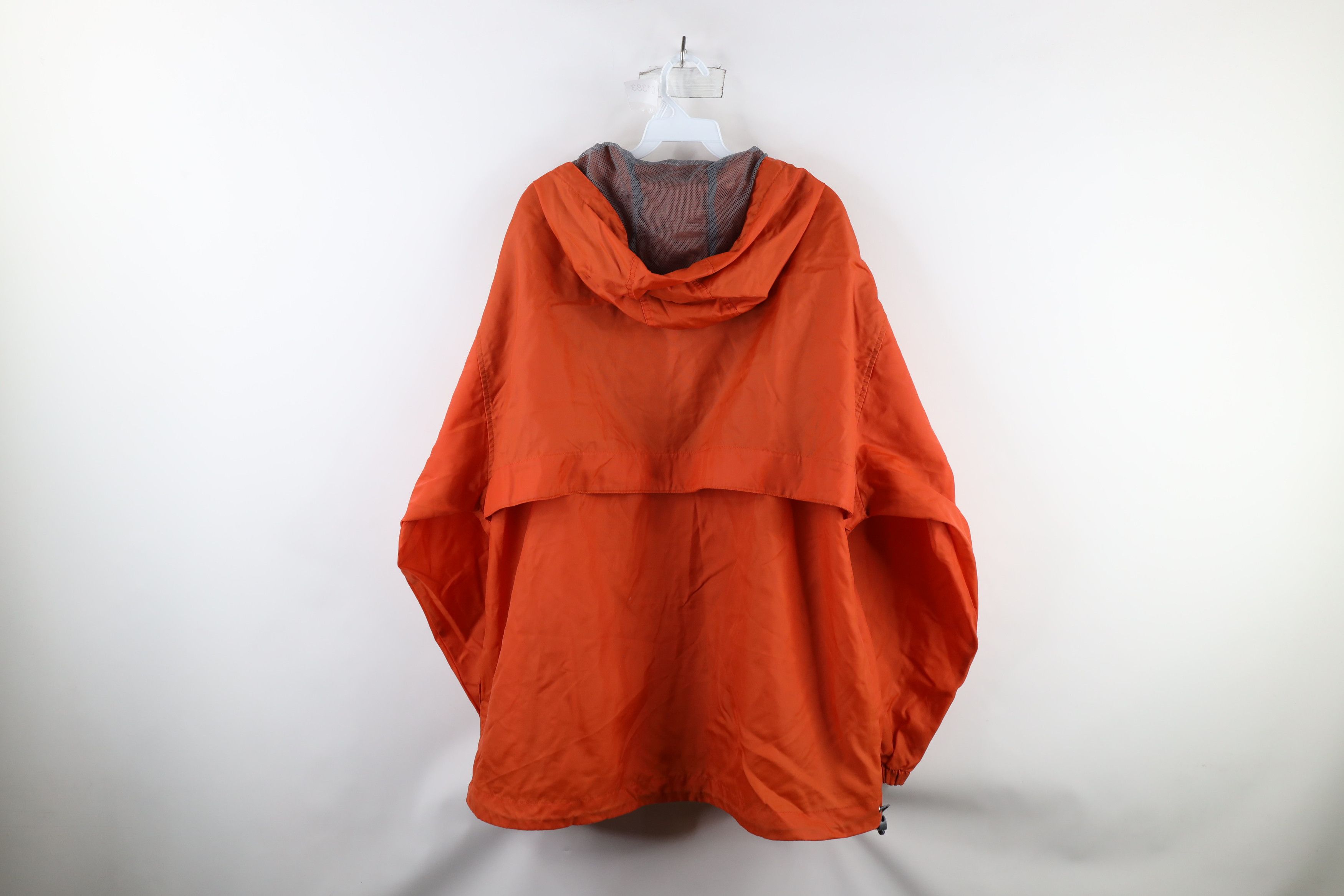 Vintage Vintage 90s Streetwear Packable Anorak Jacket Orange Nylon Size US XL / EU 56 / 4 - 8 Thumbnail