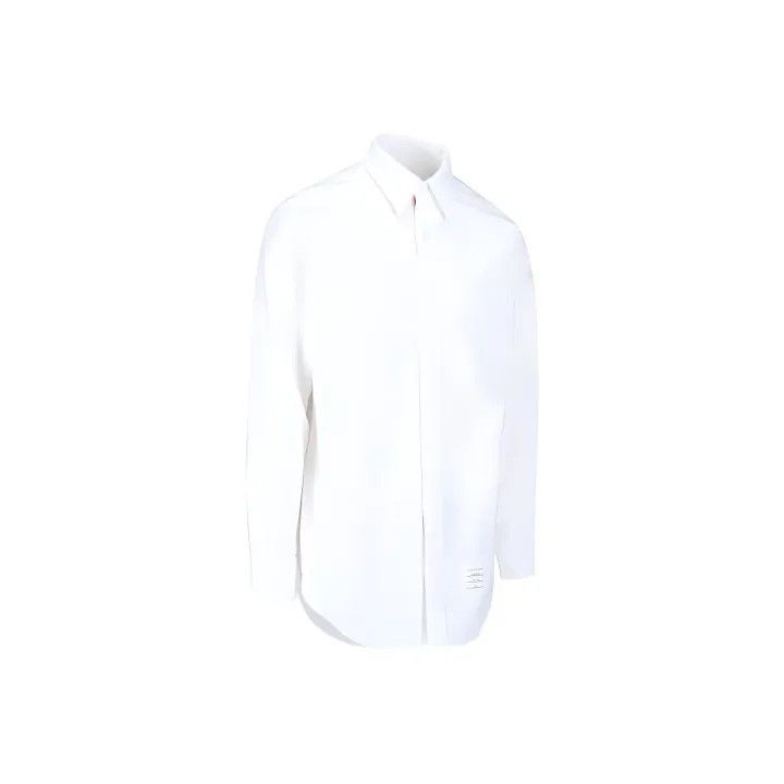 Thom Browne Striped White Long Sleeve Shirt 0079