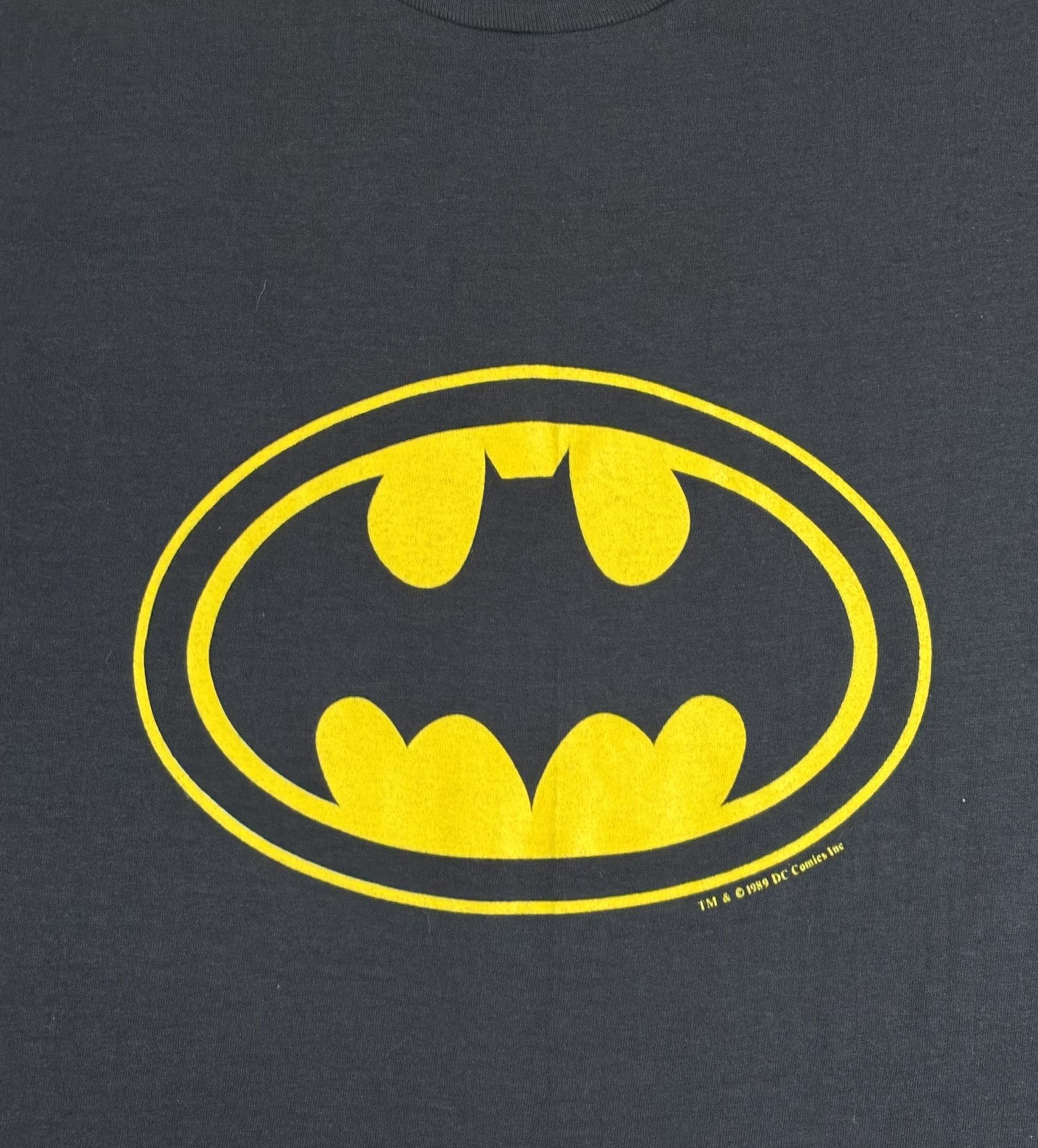 DC Comics × Hanes × Vintage Batman 1989 DC Comics 80s Big Logo T-shirt Hanes Large Size US L / EU 52-54 / 3 - 6 Thumbnail