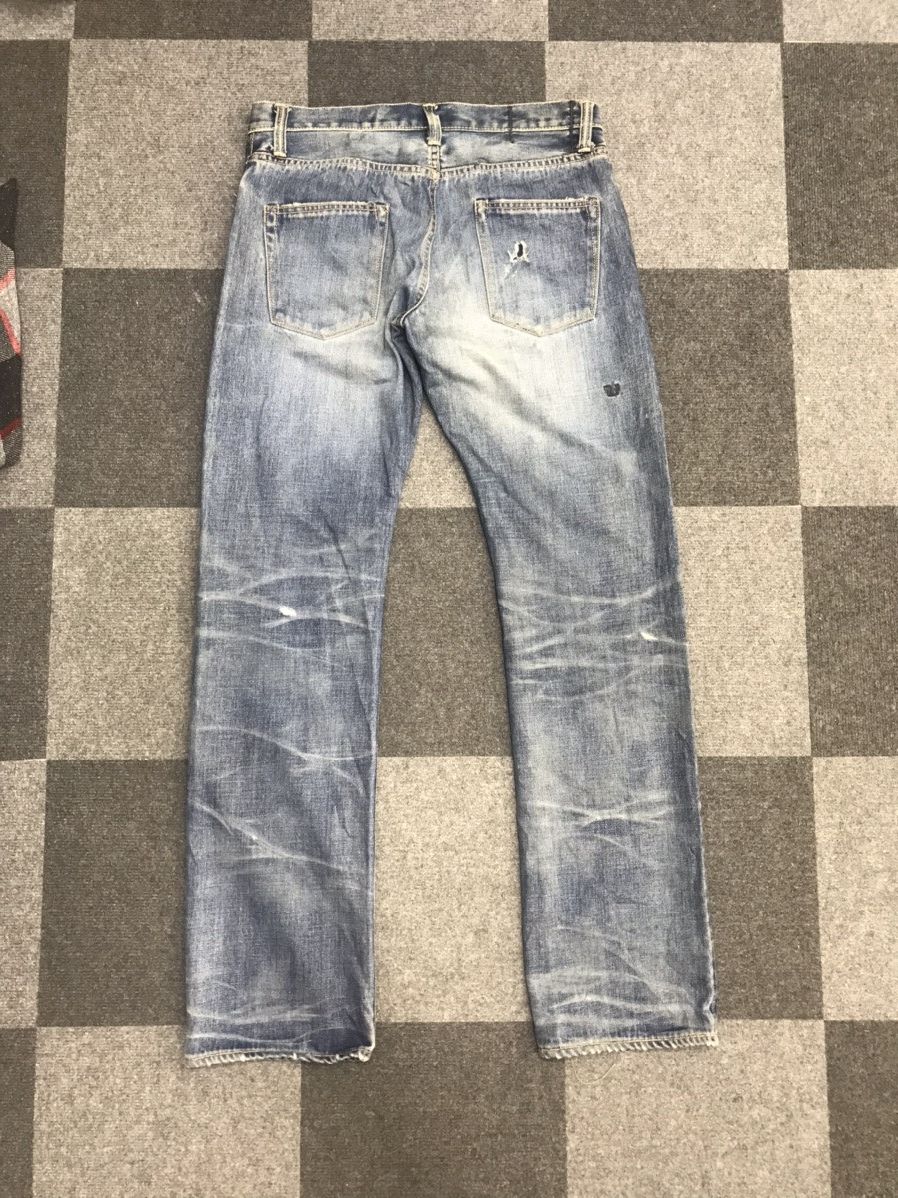 Japanese Brand fin&Sons Japan Distressed Redline Selvedge Jeans Size US 34 / EU 50 - 14 Thumbnail