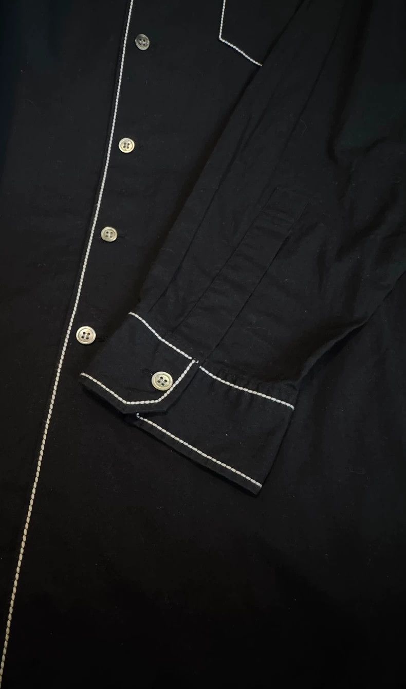 Yohji Yamamoto Yohji Yamamoto 92ss White Thread Woven Cuban Collar Shirt 2 Size US M / EU 48-50 / 2 - 5 Thumbnail