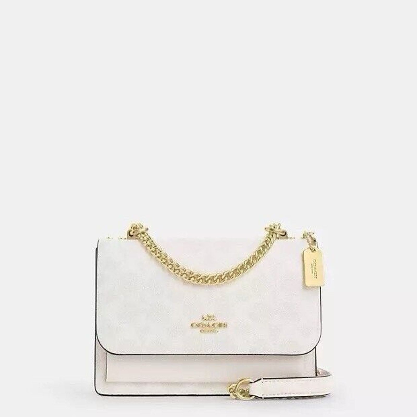 Coach NWT Coach Mini Klare Crossbody Bag CW206 Gold/White Chalk Size ONE SIZE - 5 Thumbnail
