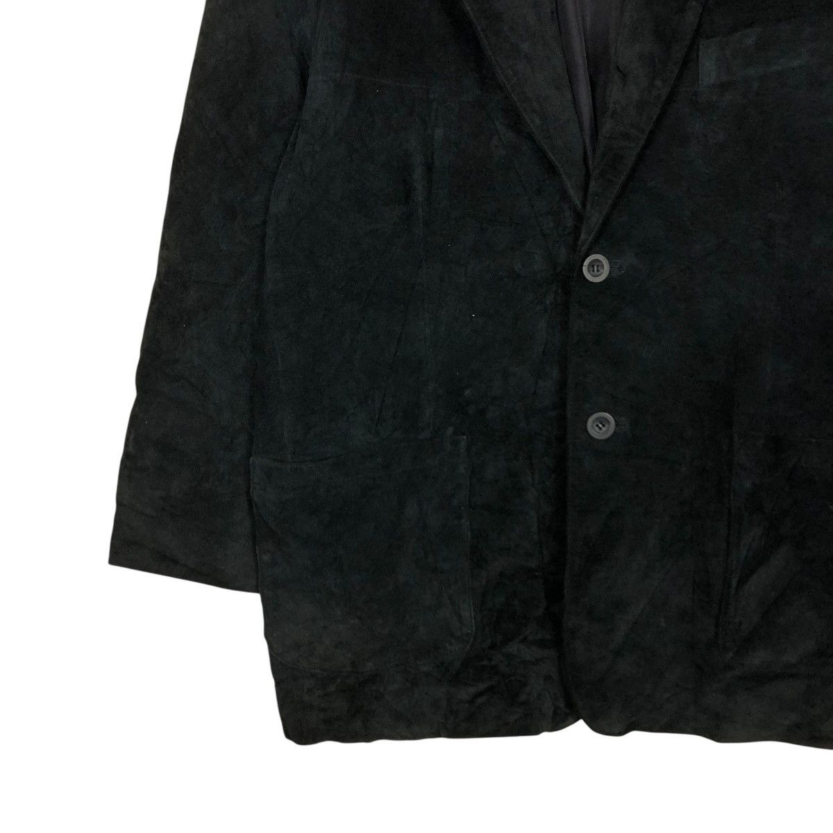 Japanese Brand 🔥VINTAGE SUEDE LEATHER JACKET PIERUCCI ITALIAN ISSEY MIYAKE Size L / US 10 / IT 46 - 6 Thumbnail