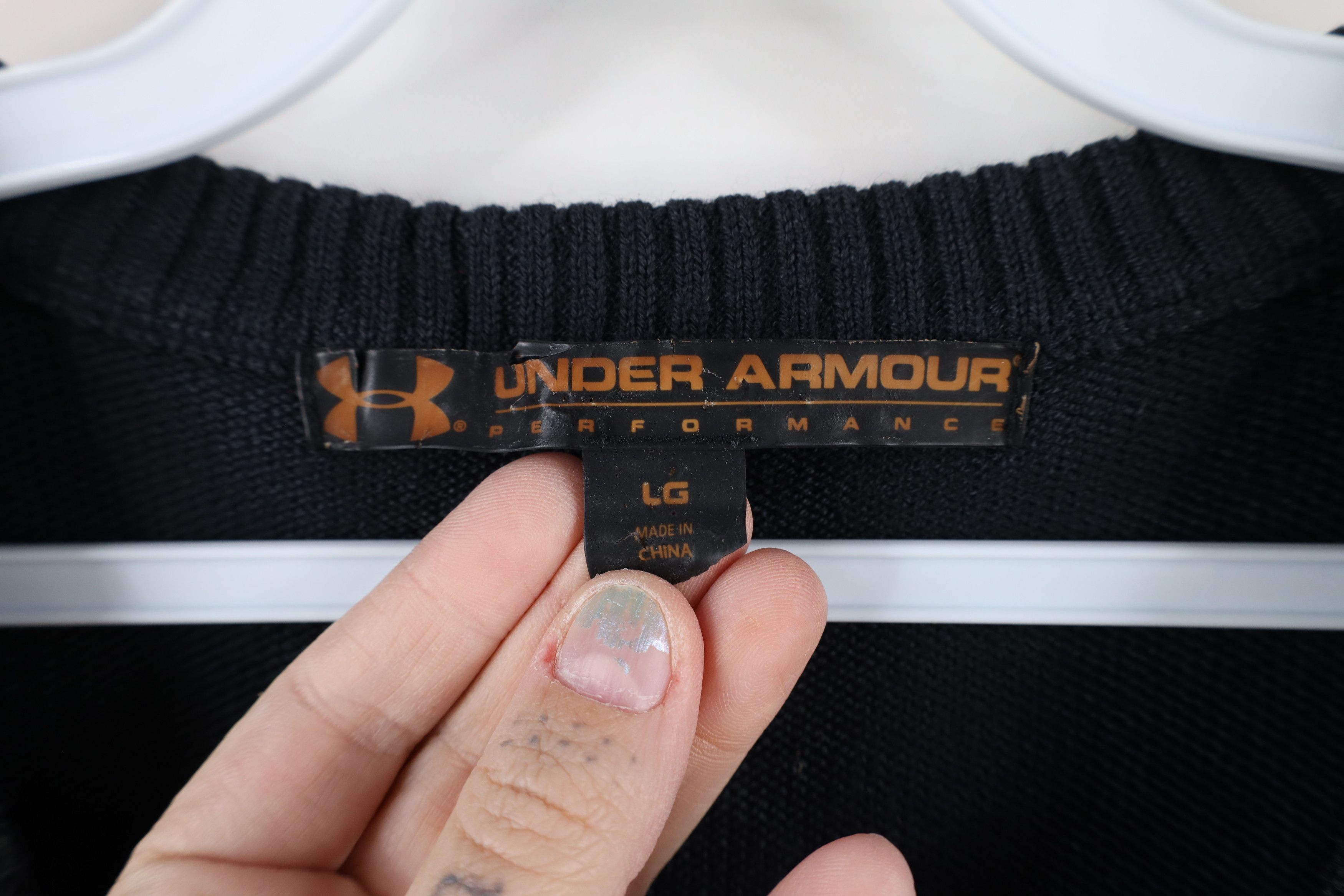Under Armour × Vintage Vintage Under Armour Cashmere Blend Knit Sweater Vest Black Size US L / EU 52-54 / 3 - 5 Thumbnail