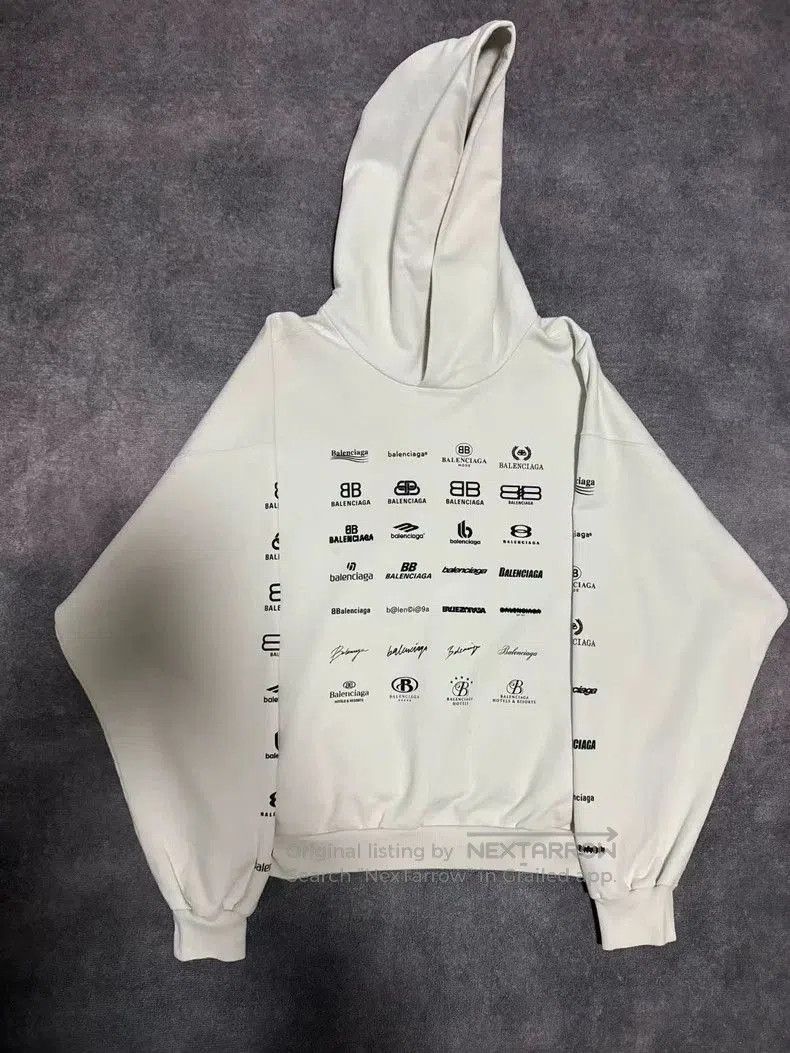Balenciaga Balenciaga Logo Print Hoodie XS. Size US XS / EU 42 / 0 - 1 Thumbnail