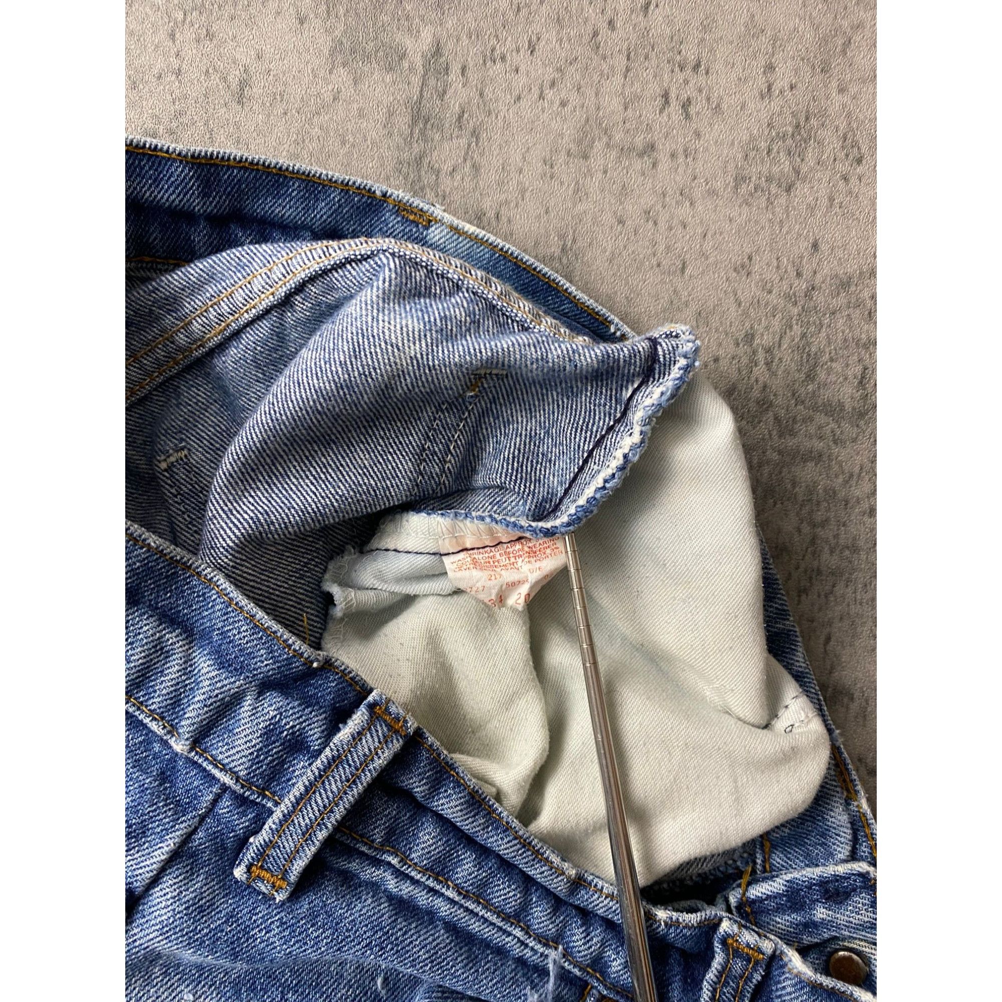 Levi's × Vintage 90s Vintage Levi's Denim Jeans Distressed Size US 30 / EU 46 - 8 Thumbnail