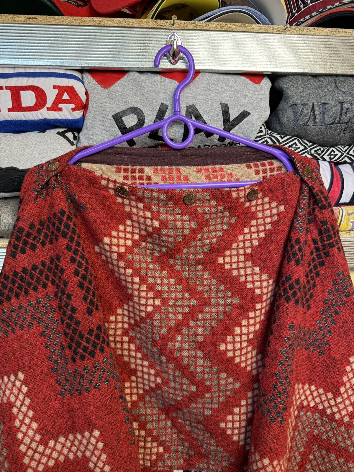 RRL Ralph Lauren RARE! RRL Ralph Lauren Wool Poncho Western Navajo Pattern Size ONE SIZE - 3 Thumbnail