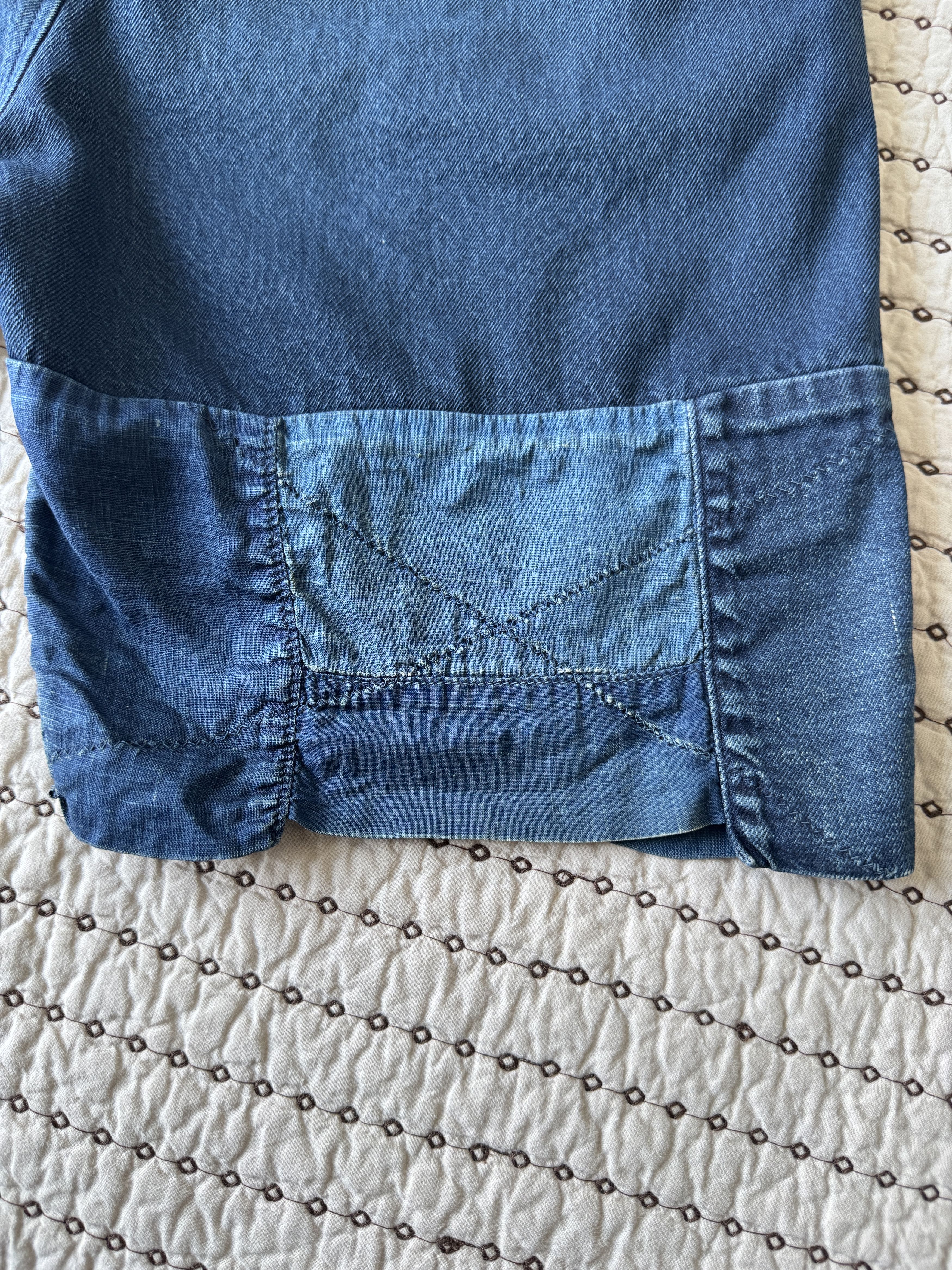 Kapital KAPITAL 10 OZ INDIGO DENIM SHORTS HUTELIMAKE REMAKE SIZE 2 Size US 30 / EU 46 - 6 Thumbnail