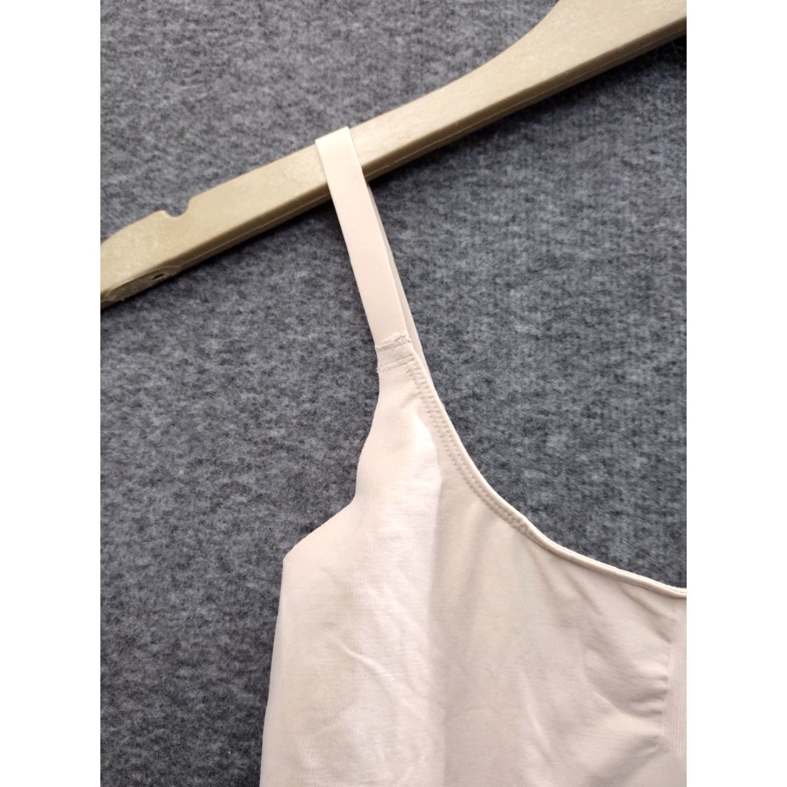 Vintage Maternity Bodysuit Shapewear Women's Beige S Open Gusset Mid Thigh - Nylon Spandex, Lightweight, Opaque, Solid, Strap Accent, One Size - Made in China Size S / US 4 / IT 40 - 6 Thumbnail