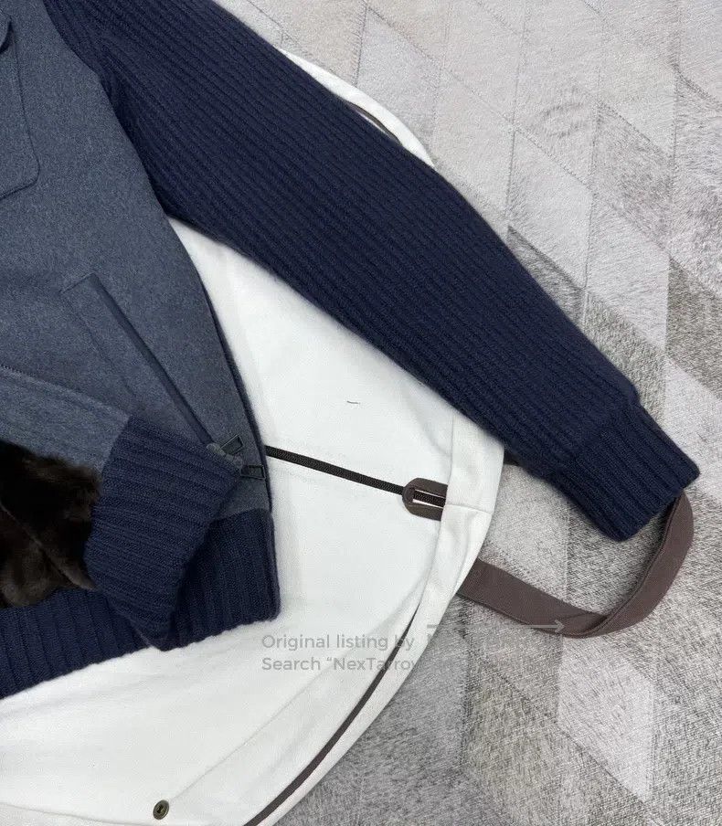 Loro Piana Loro Piana Cashmere fleece patched bomber jacket Size US L / EU 52-54 / 3 - 3 Thumbnail