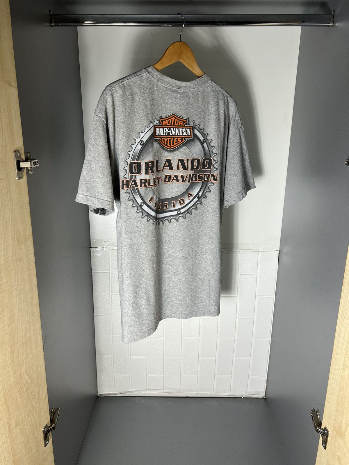 Harley Davidson VINTAGE HARLEY DAVIDSON MOTORCYCLE ORLANDO FLORIDA RETRO 90s Size US XL / EU 56 / 4 - 22 Thumbnail