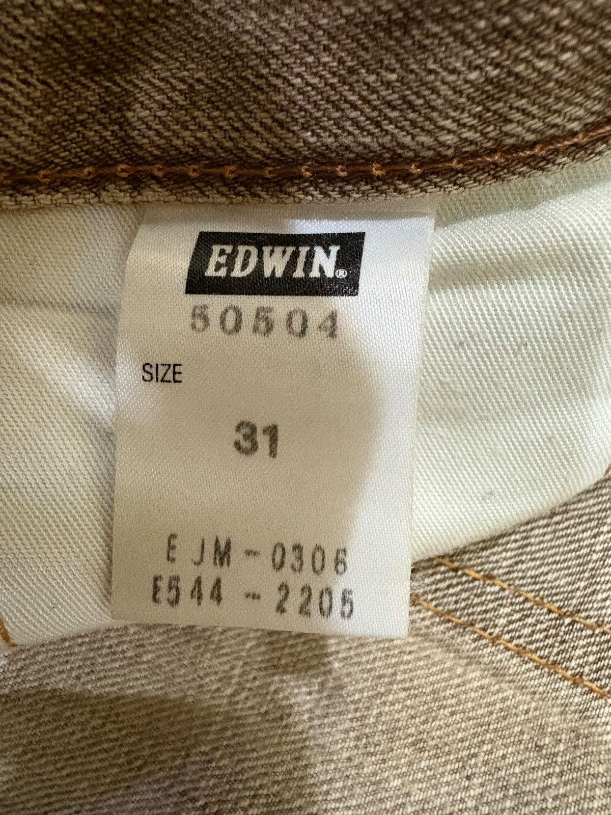 Edwin Vintage Edwin 505zx Selvedge Rusty Wash Baggy Jeans Size US 34 / EU 50 - 7 Thumbnail