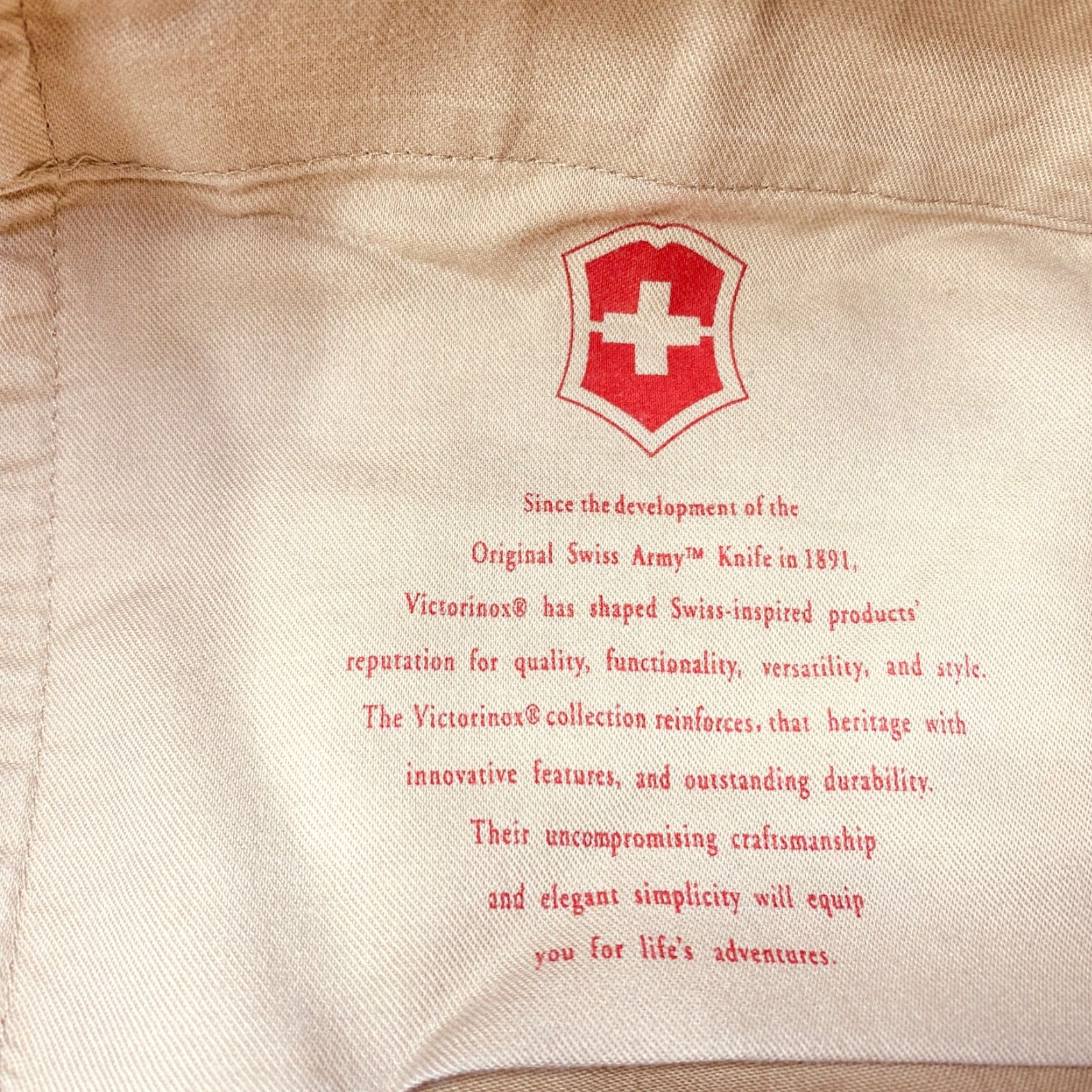 Victorinox VICTORINOX Pants Mens 34x32 Beige Poplin Khaki Pleated Adjustable Waist Outdoor Size US 34 / EU 50 - 6 Thumbnail