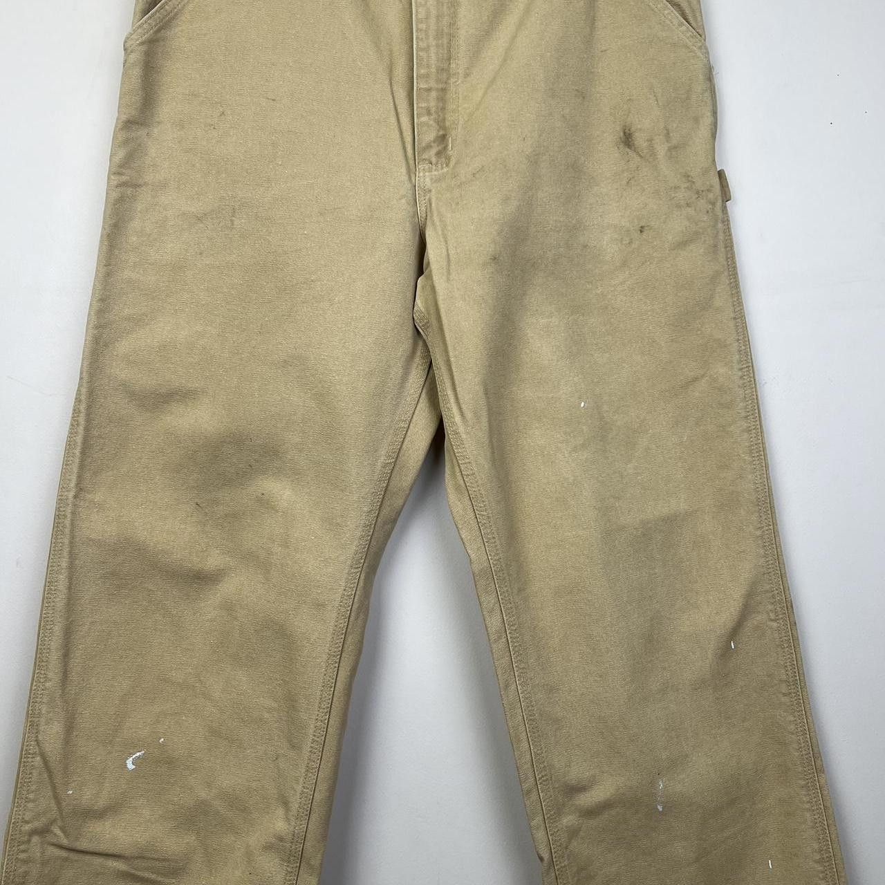 Carhartt Carhartt Men's Beige Work Pants 00s Size US 36 / EU 52 - 3 Thumbnail