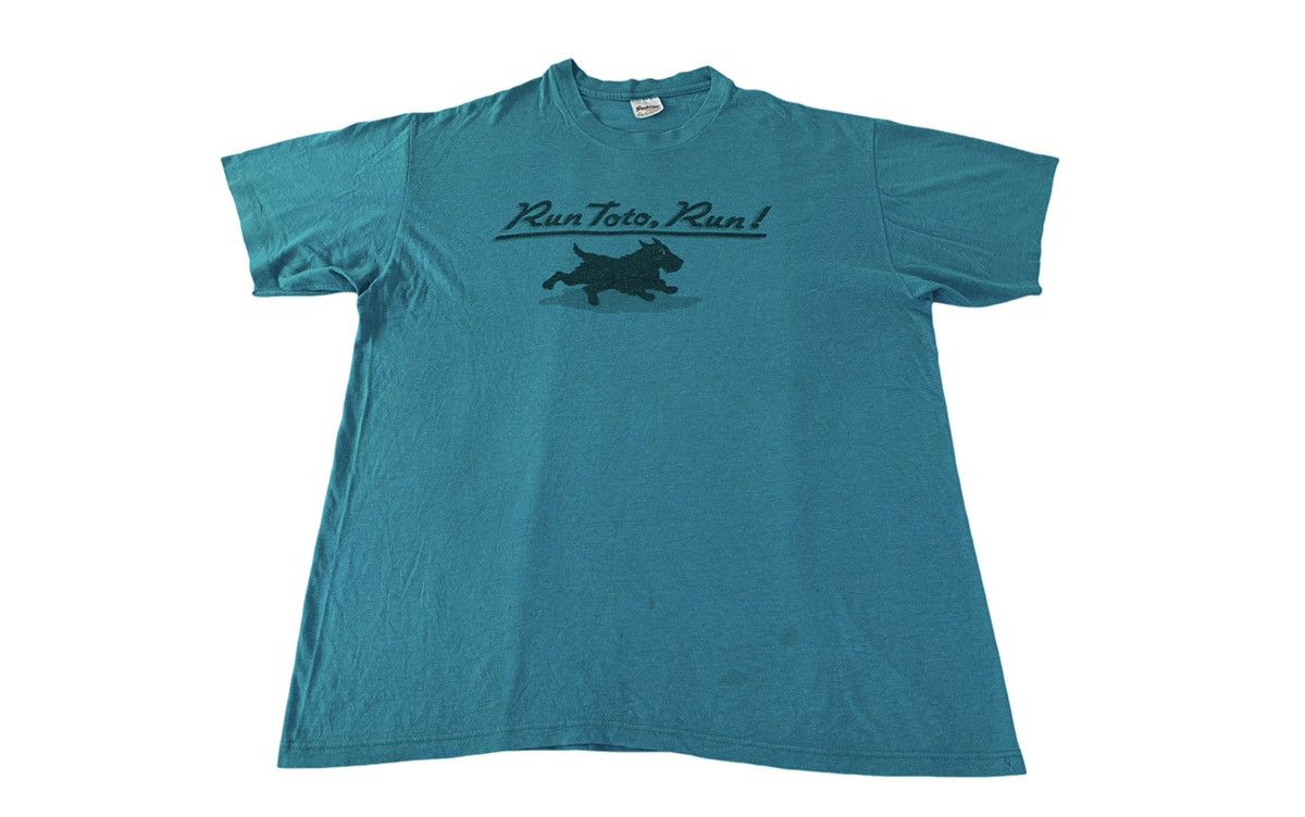 Vintage 90s Stedman Tag Run Toto Run Running Dog Printed Tour Tee Size US XL / EU 56 / 4 - 1 Thumbnail