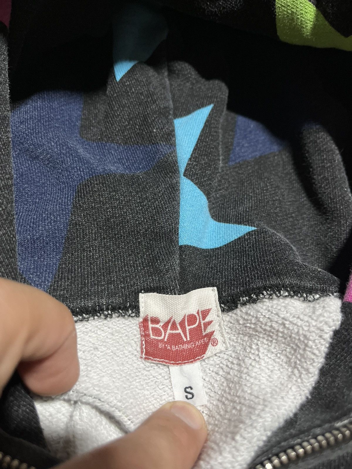 Bape × Nigo Sta Pattern Full Zip Hoodie Size US S / EU 44-46 / 1 - 6 Thumbnail