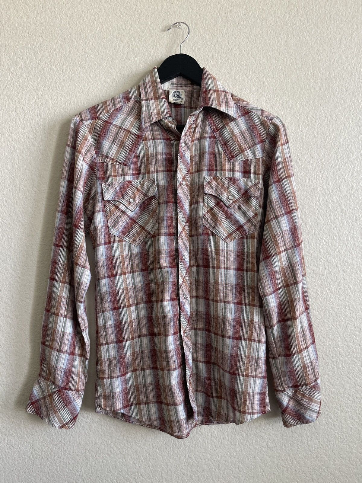 Flannel × Kennington Ltd. × Vintage 1970s Kennington Western Plaid Button Up Shirt Size US S / EU 44-46 / 1 - 1 Thumbnail