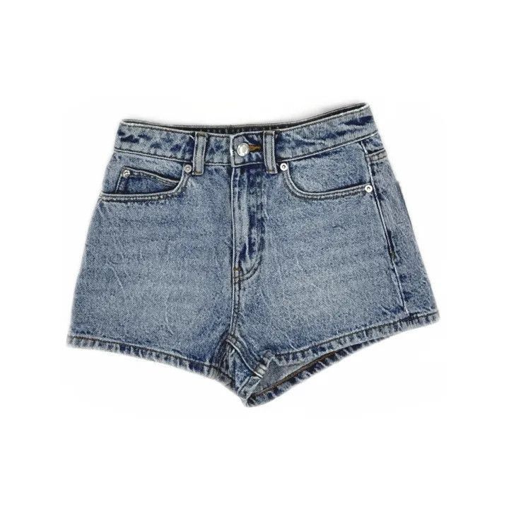 Alexander Wang Alexander Wang High-Waisted Denim Shorts in Blue - Size 24" / US 00 / IT 34 - 2 Thumbnail