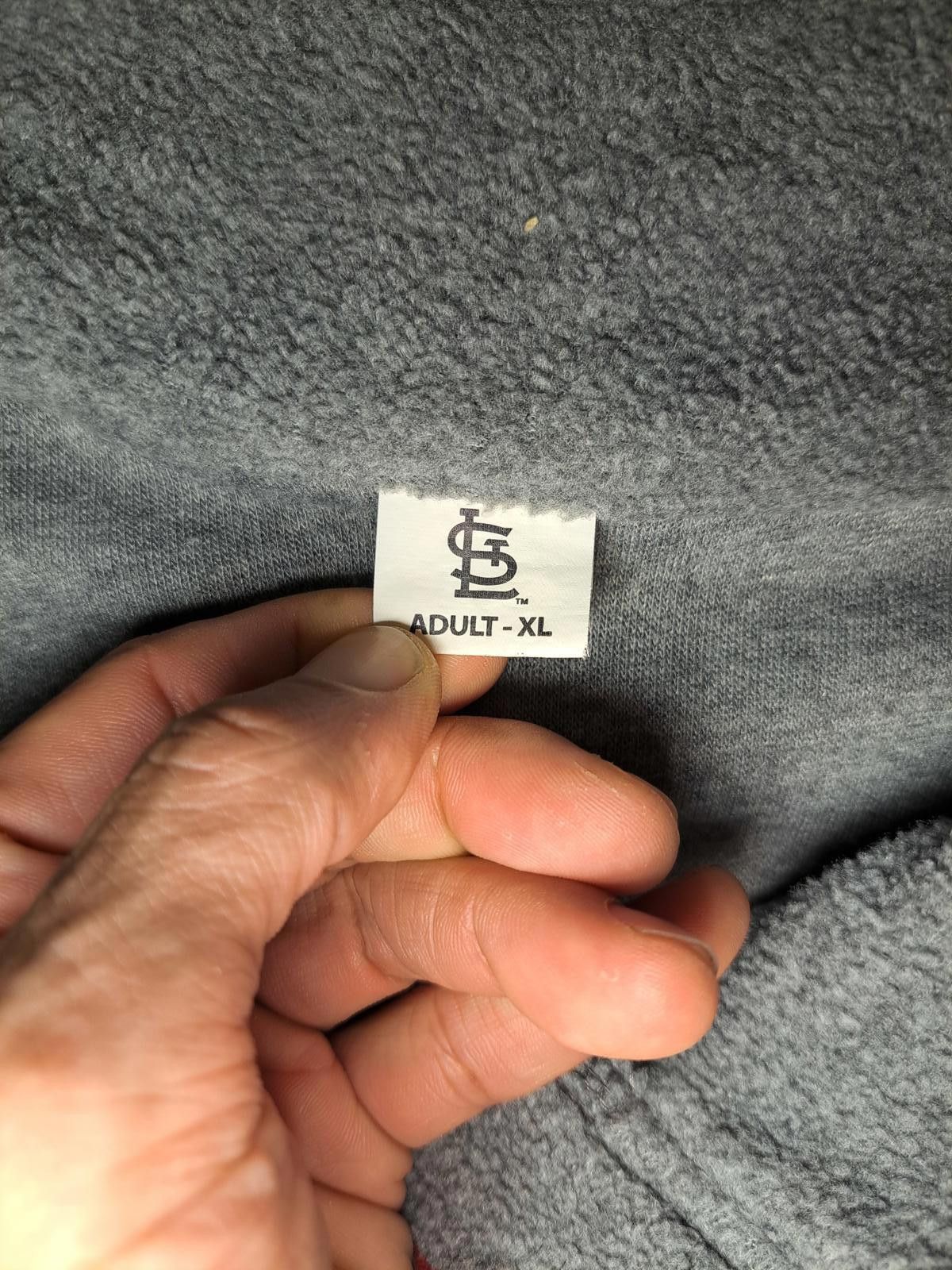 Designer St Louis Cardinals Quarter Zip Pullover Sweater XL Gray Size US XL / EU 56 / 4 - 2 Thumbnail