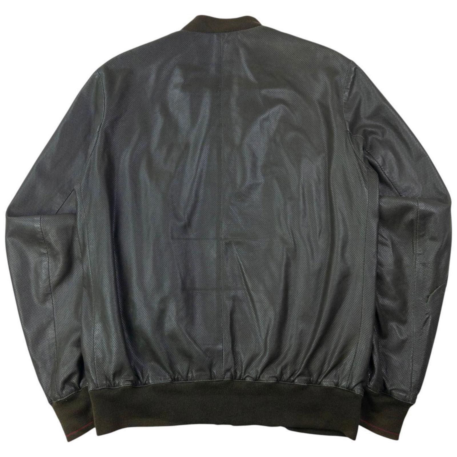 Gucci Vintage 2000s Gucci By Tom Ford Leather Bomber Jacket Size M Size US M / EU 48-50 / 2 - 2 Thumbnail