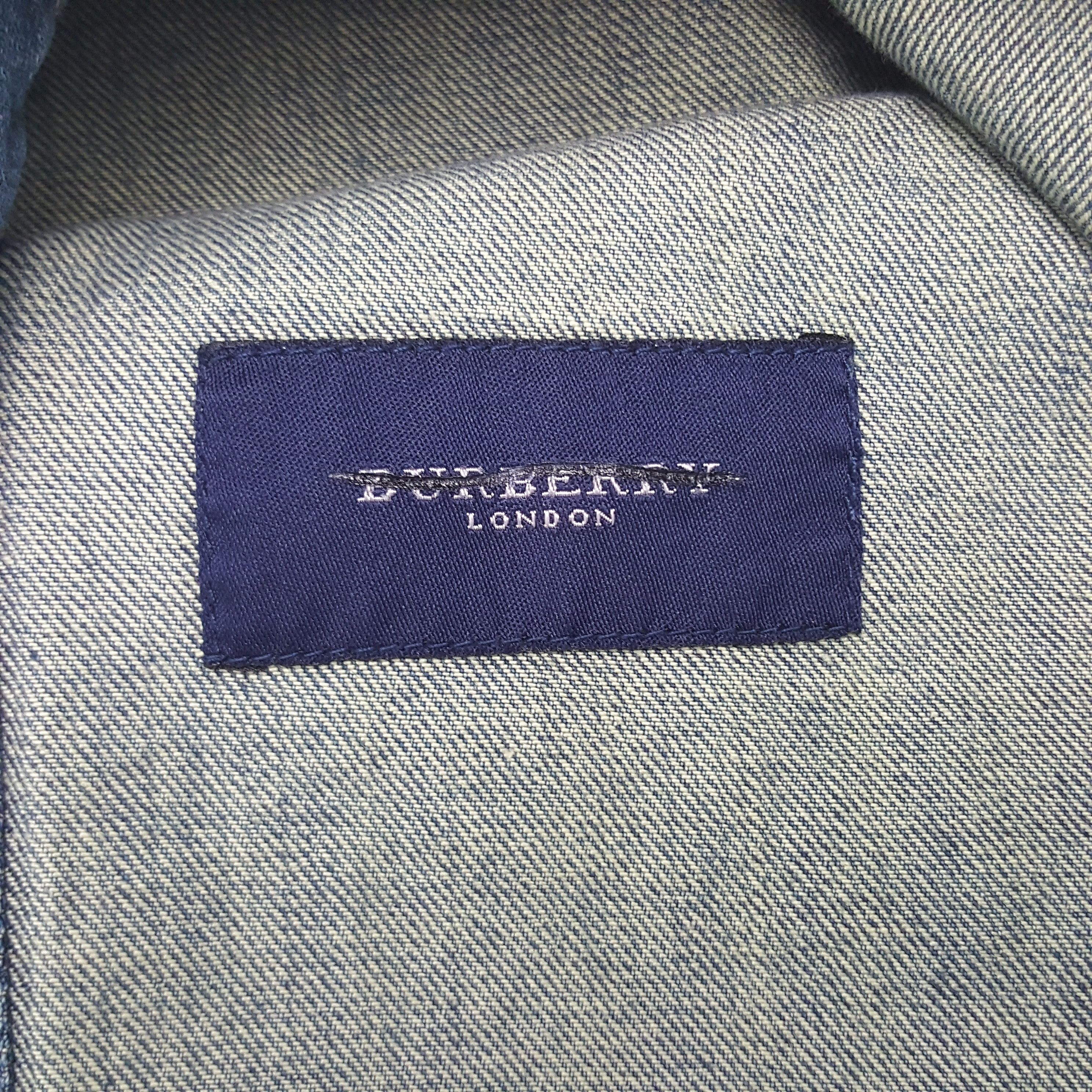 Burberry × Vintage Vintage Burberry London Designer Brand Denim Jacket Size US M / EU 48-50 / 2 - 5 Thumbnail
