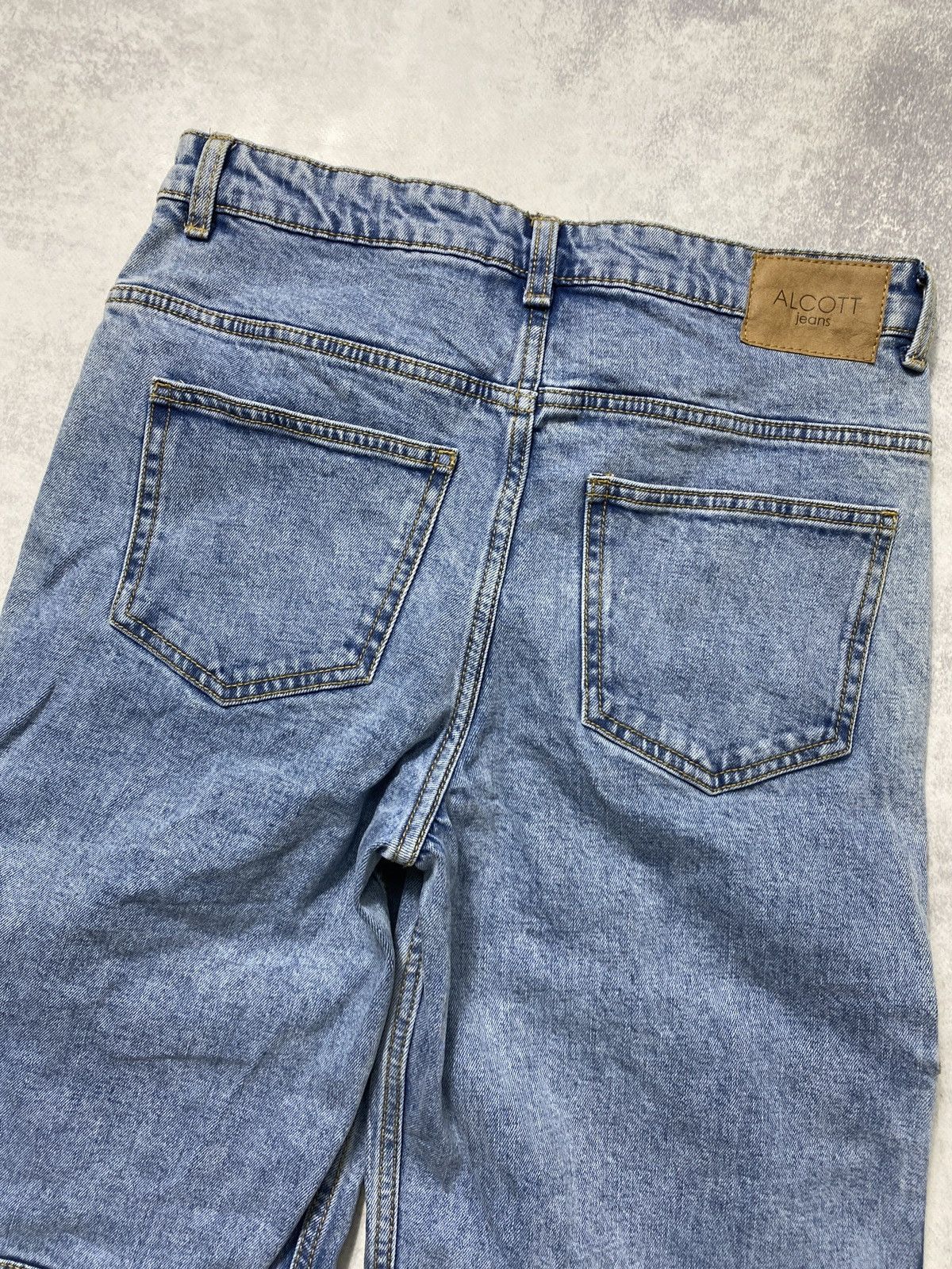 Japanese Brand × Vintage Alcott Jeans Japan style distressed multi pocket Baggy pants Size US 30 / EU 46 - 6 Thumbnail