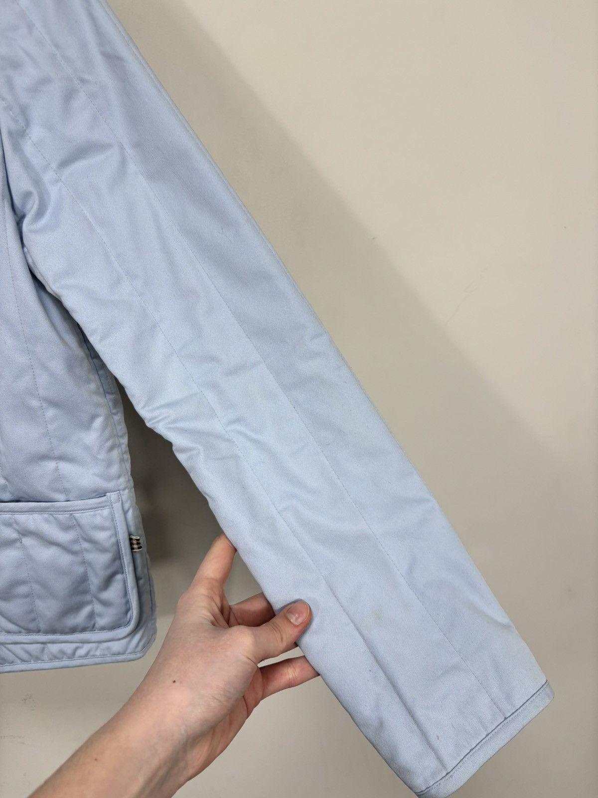 Aquascutum Aquascutum Women’s Light Blue Quilted Jacket Size S / US 4 / IT 40 - 15 Thumbnail