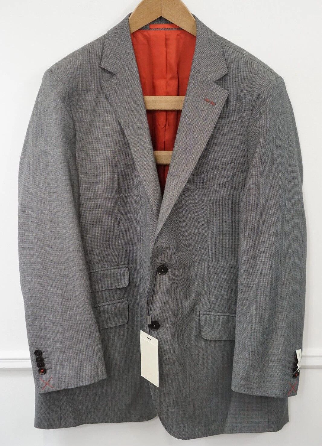 Suitsupply Men Suitsupply Blazer Sienna Pure Wool S130 Reda Size US44 Size 44R - 1 Thumbnail