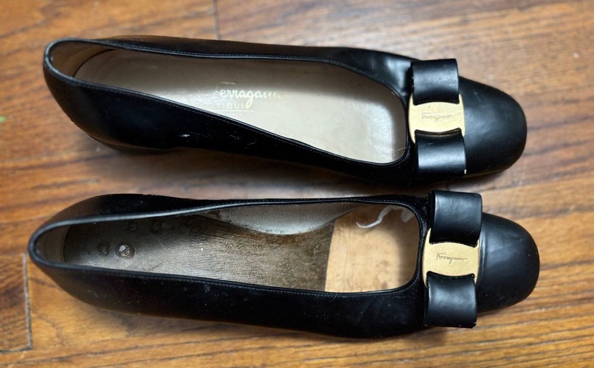 Salvatore Ferragamo Salvatore Ferragamo Flat Bow Leather Shoes 8 Size US 8 / IT 38 - 9 Thumbnail
