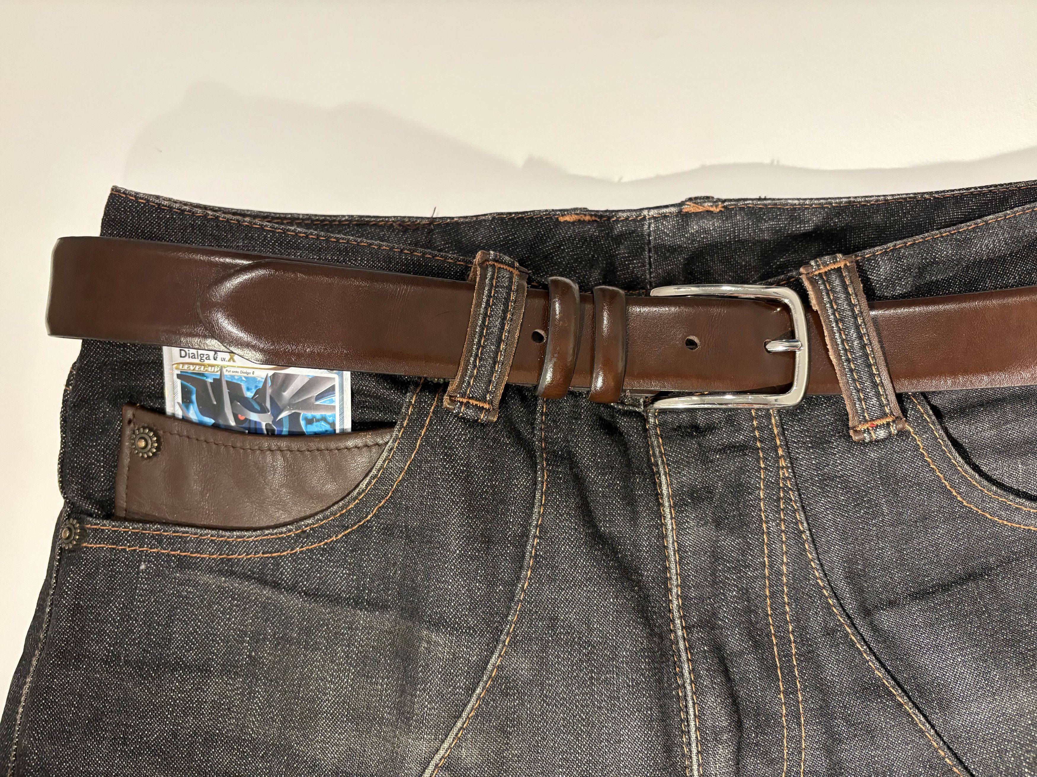 Obelisk Obelisk Western Style Leather 5 Pocket Jeans Size US 28 / EU 44 - 6 Thumbnail