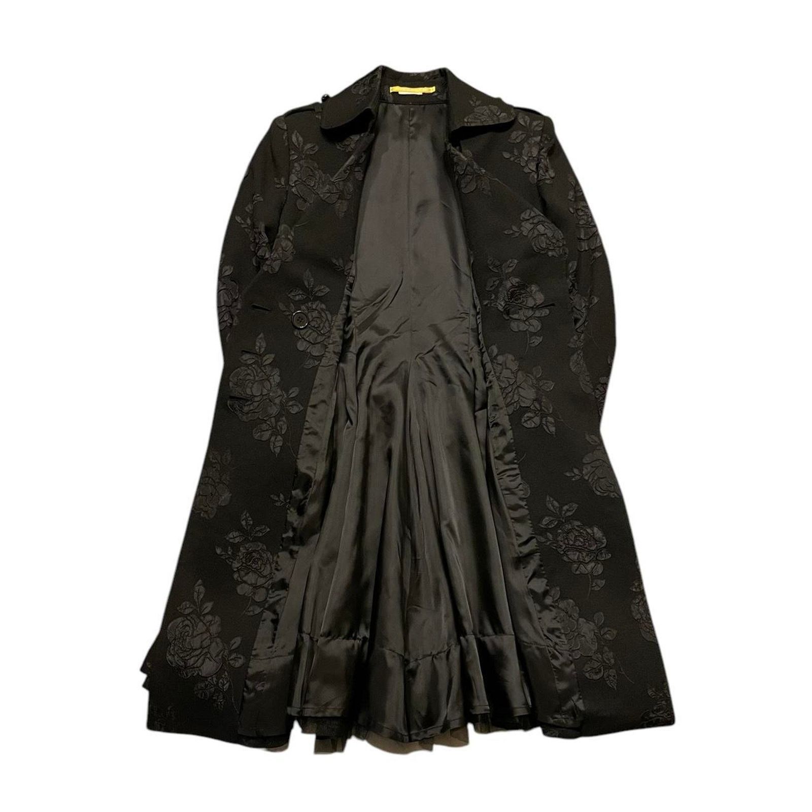 Vintage RARE VTG Trelise Cooper Gothic Brocade Fit and Flare coat Size M / US 6-8 / IT 42-44 - 2 Thumbnail